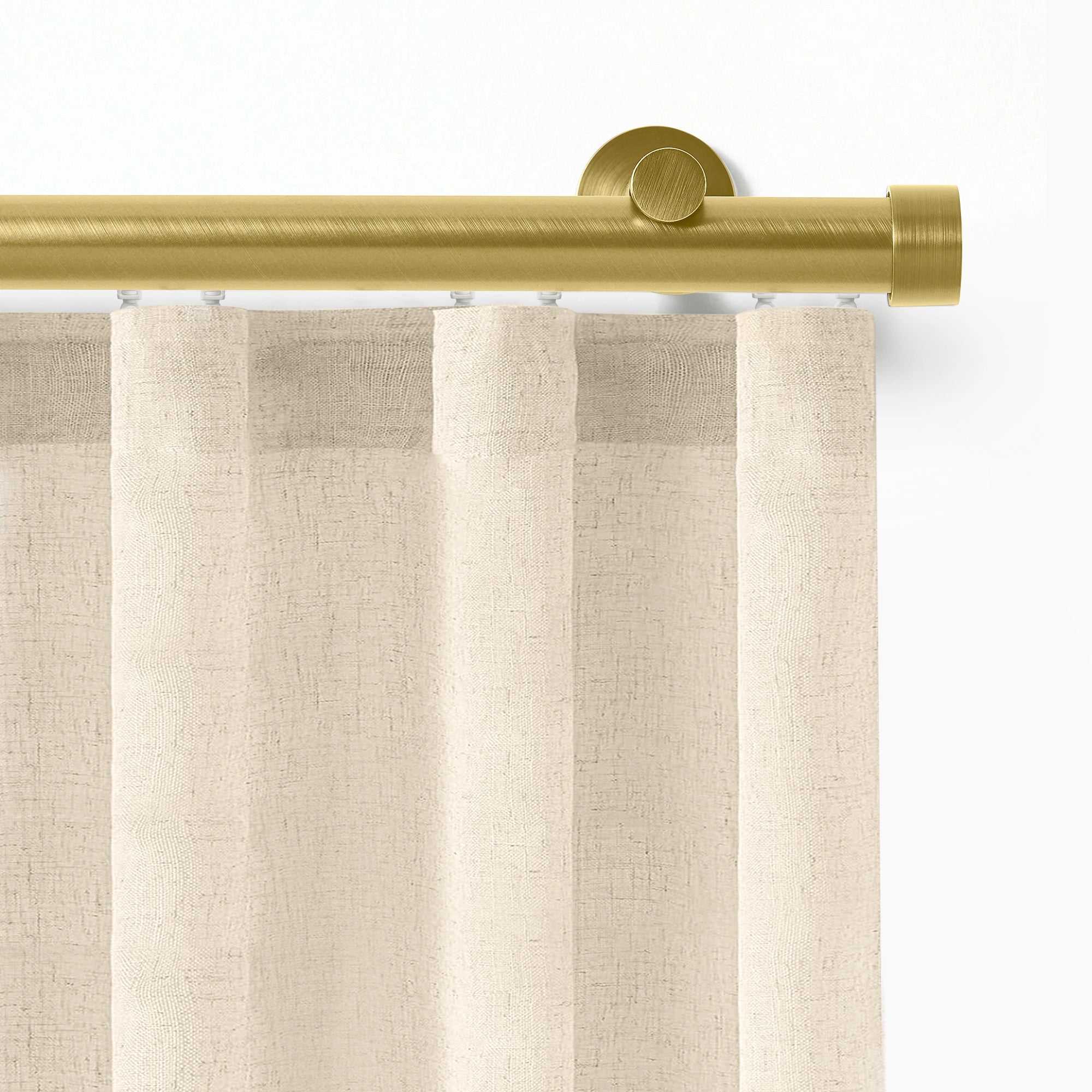 Darian Single Custom Traverse Curtain Rod, custom tailored for a perfect fit