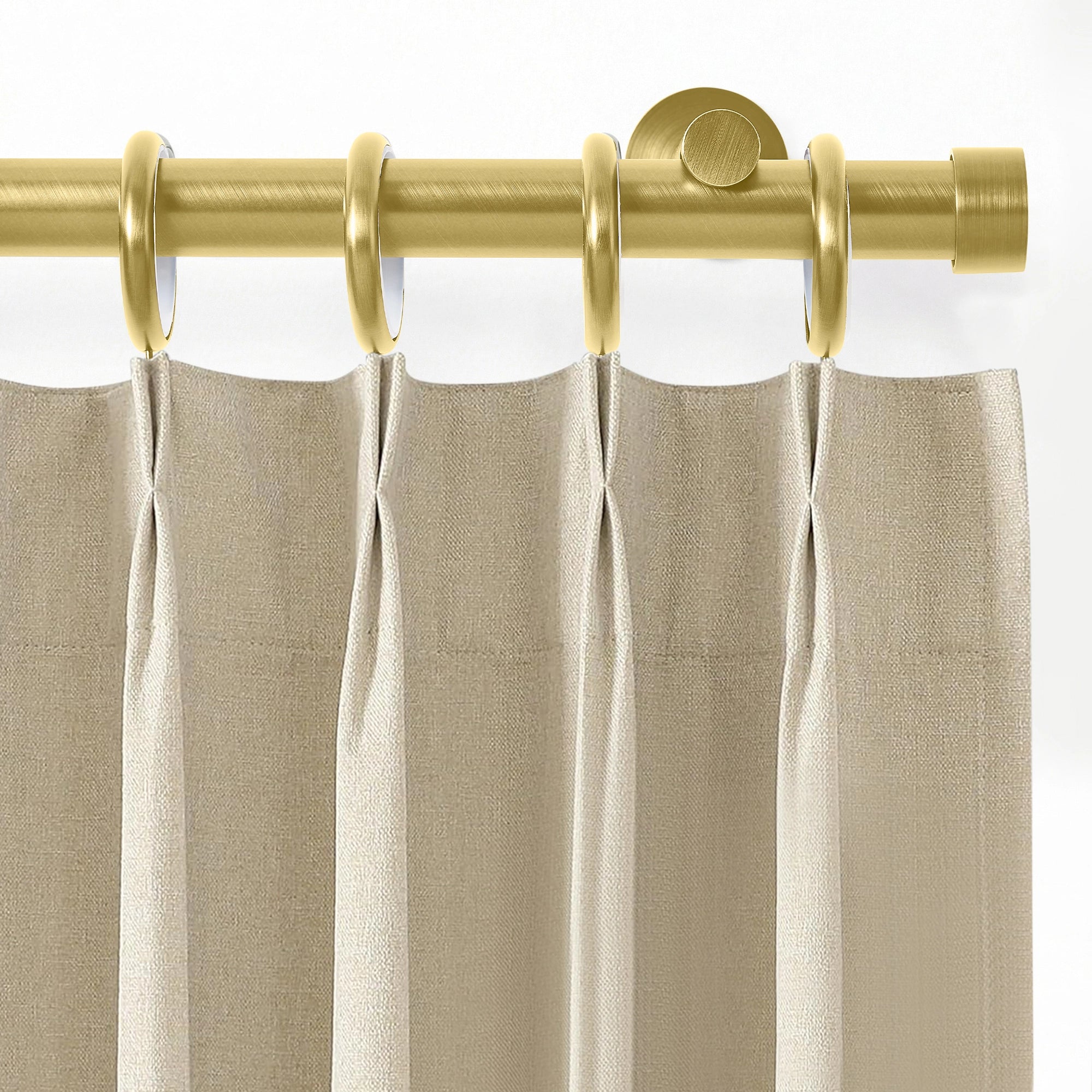 Darian Single Custom Traverse Curtain Rod, smooth horizontal movement and effortless operation