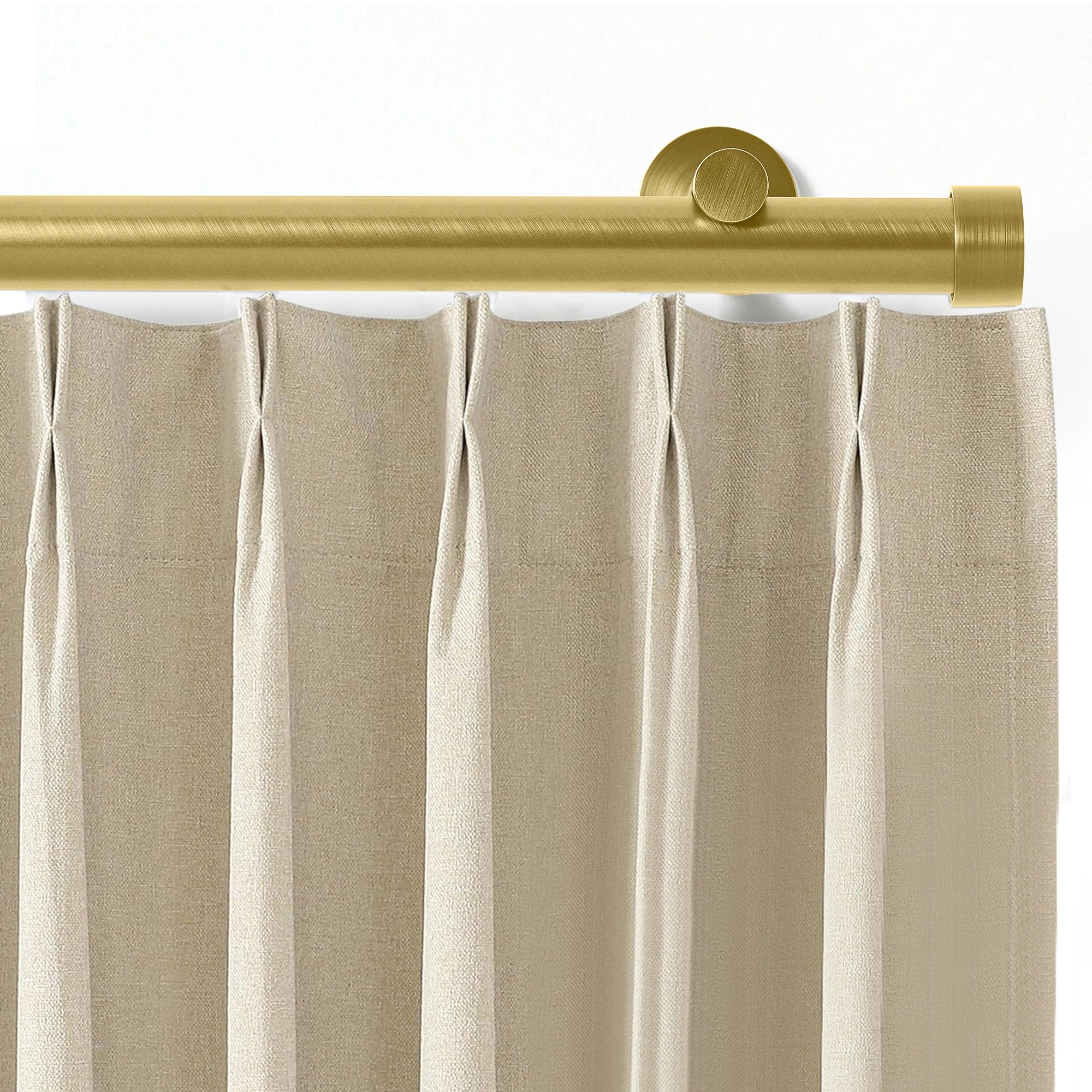 Darian Single Custom Traverse Curtain Rod, custom tailored for a perfect fit