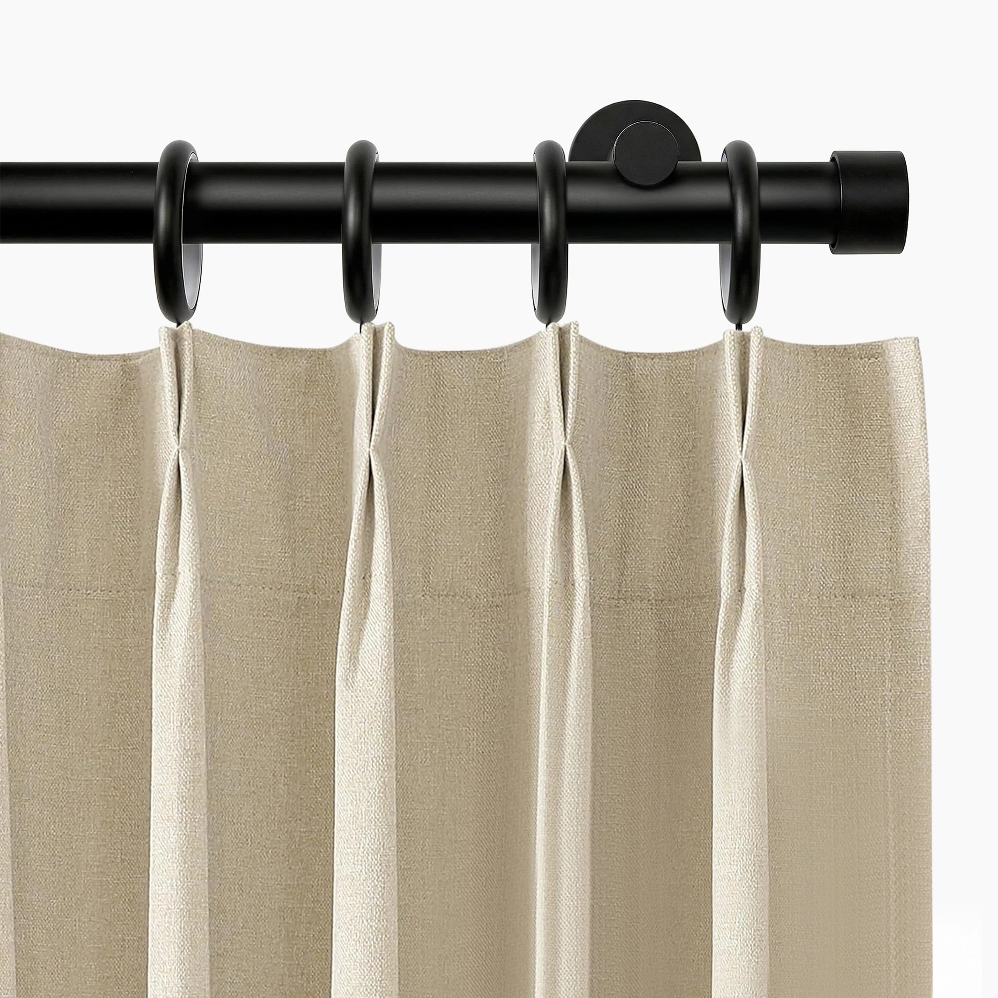 Darian Single Custom Traverse Curtain Rod, smooth horizontal movement and effortless operation