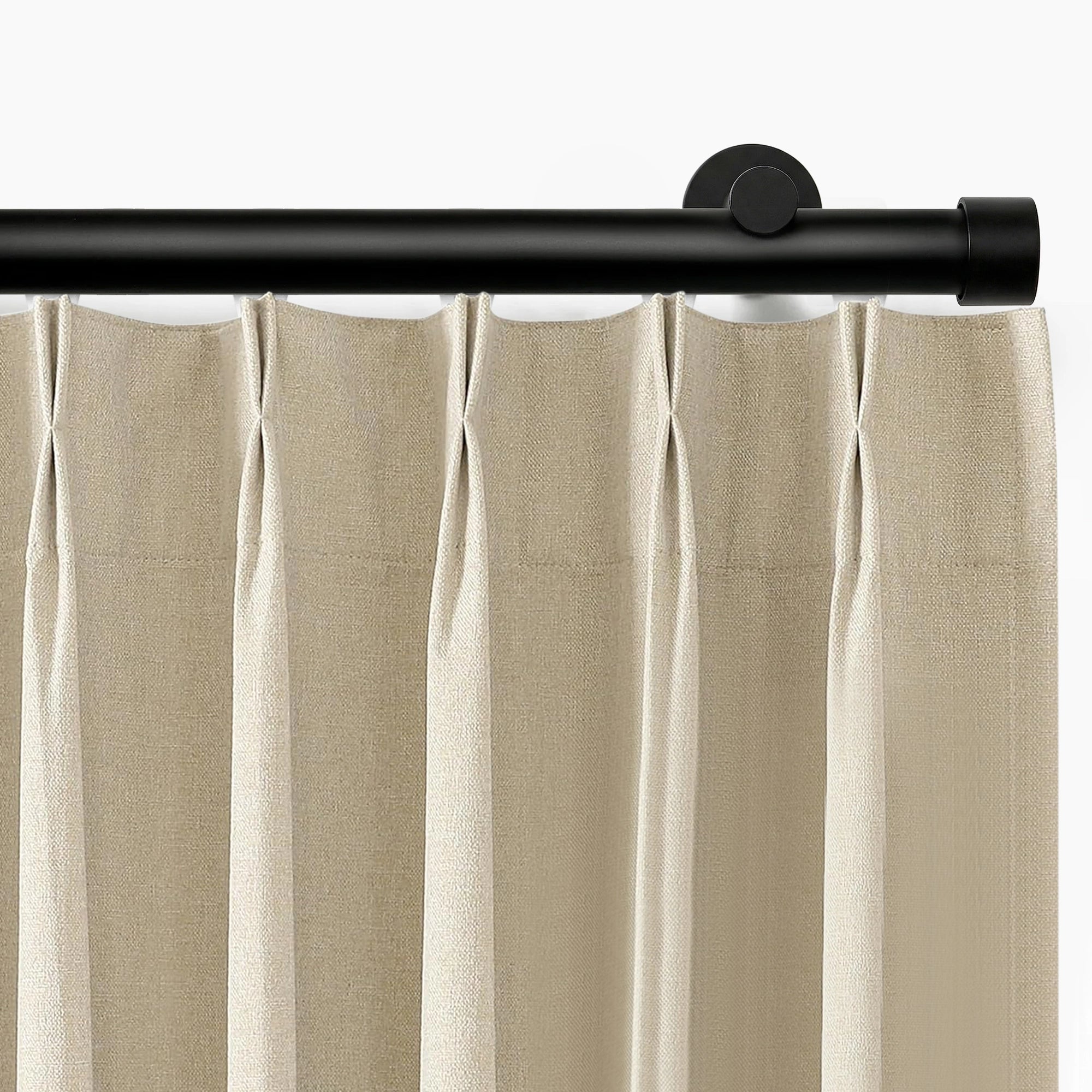 Darian Single Custom Traverse Curtain Rod, smooth horizontal movement and effortless operation