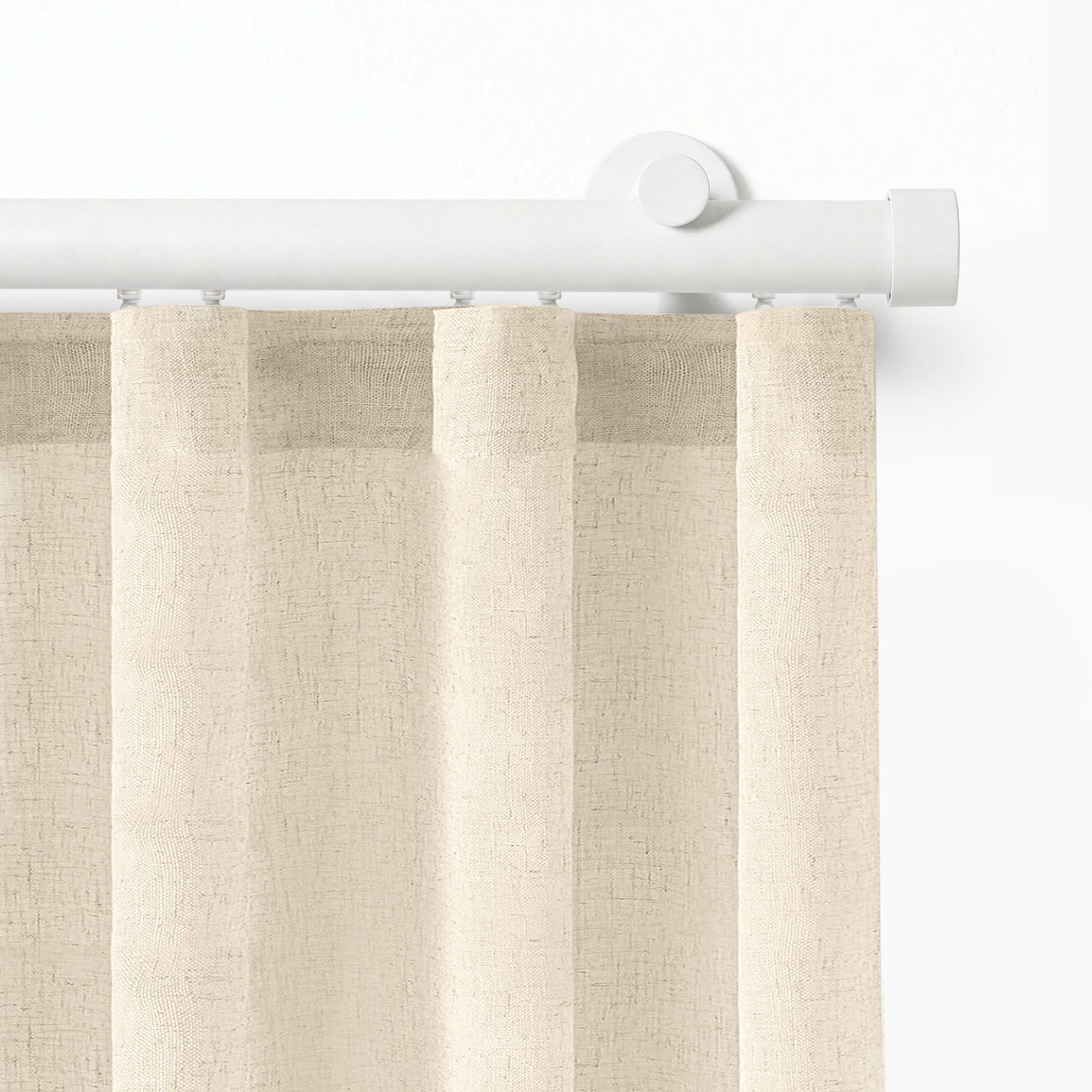Darian Single Custom Traverse Curtain Rod, smooth horizontal movement and effortless operation