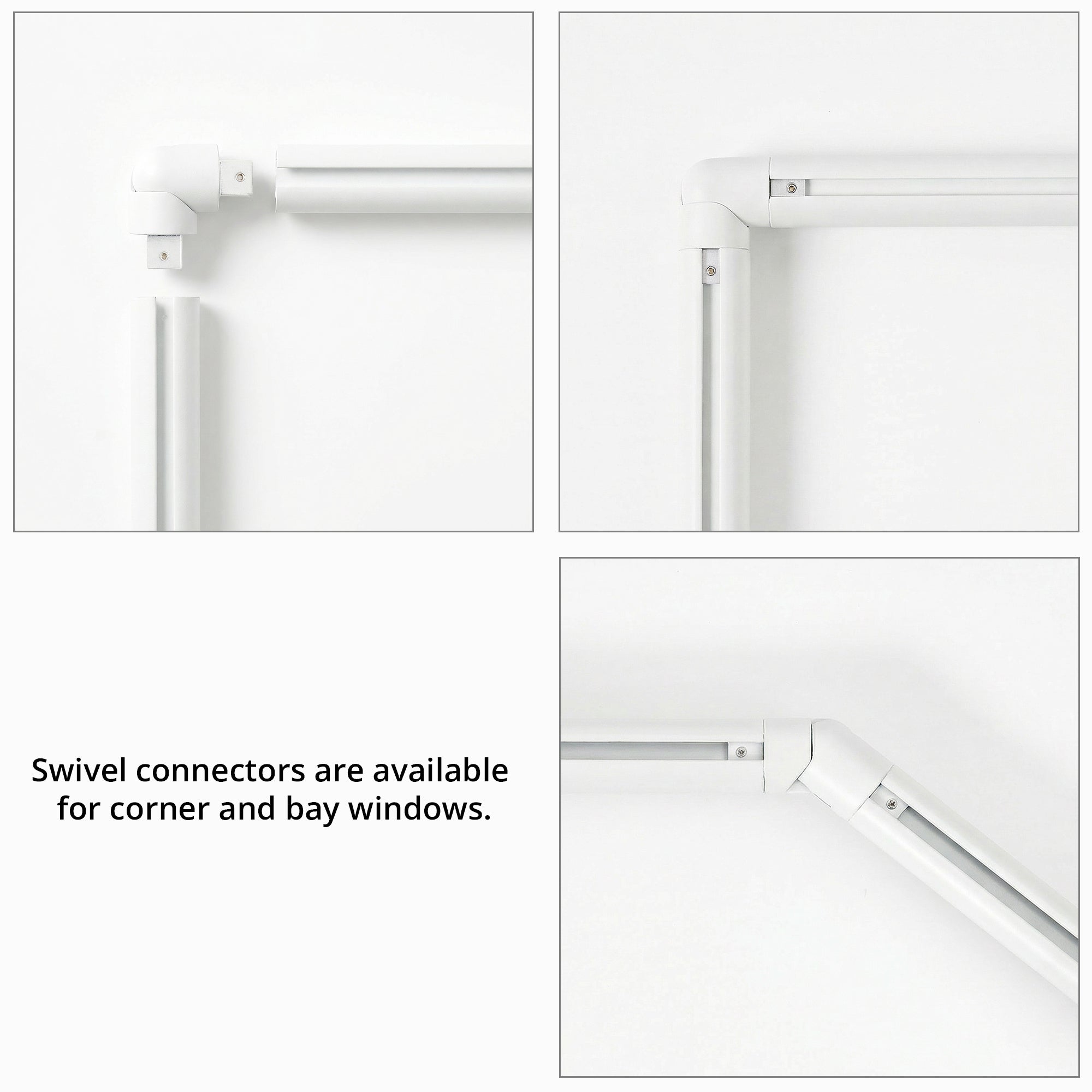 Darian Single Custom Traverse Curtain Rod, custom tailored for a perfect fit