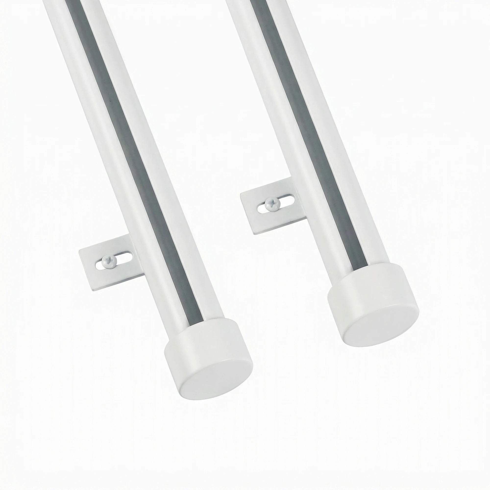 Darian double custom traverse curtain rod , detailed view showcasing the curtain rod in a functional home setting