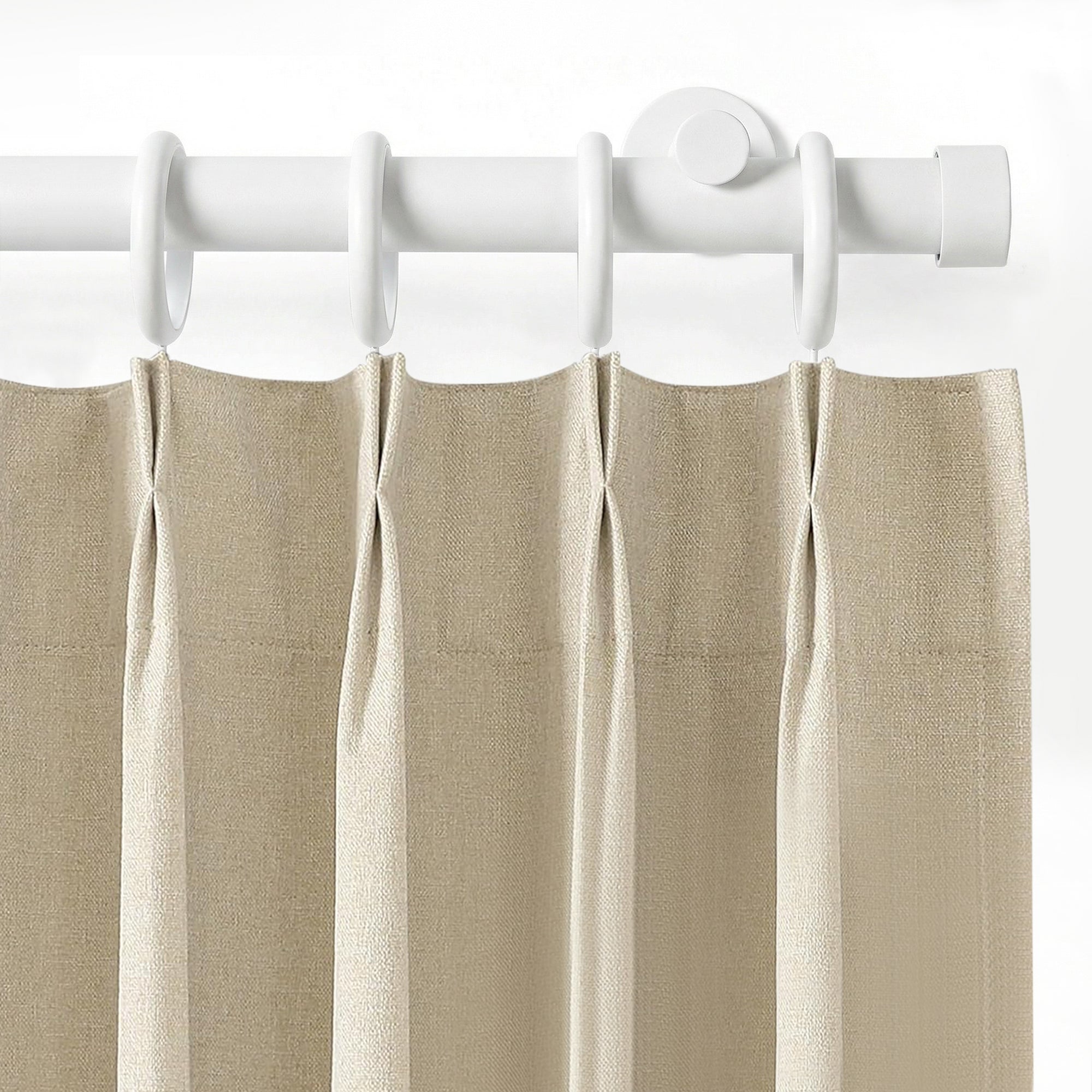 Darian Single Custom Traverse Curtain Rod, custom tailored for a perfect fit