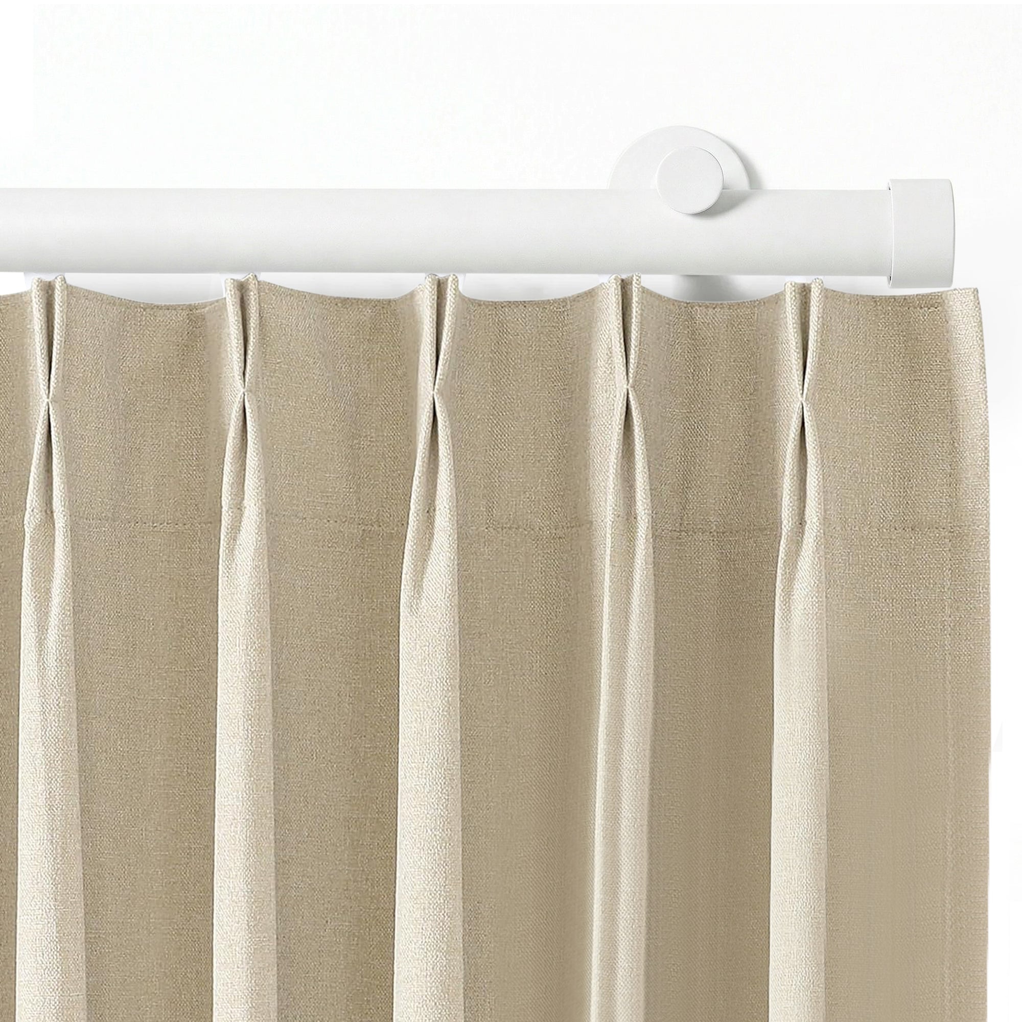 Darian Single Custom Traverse Curtain Rod, custom tailored for a perfect fit