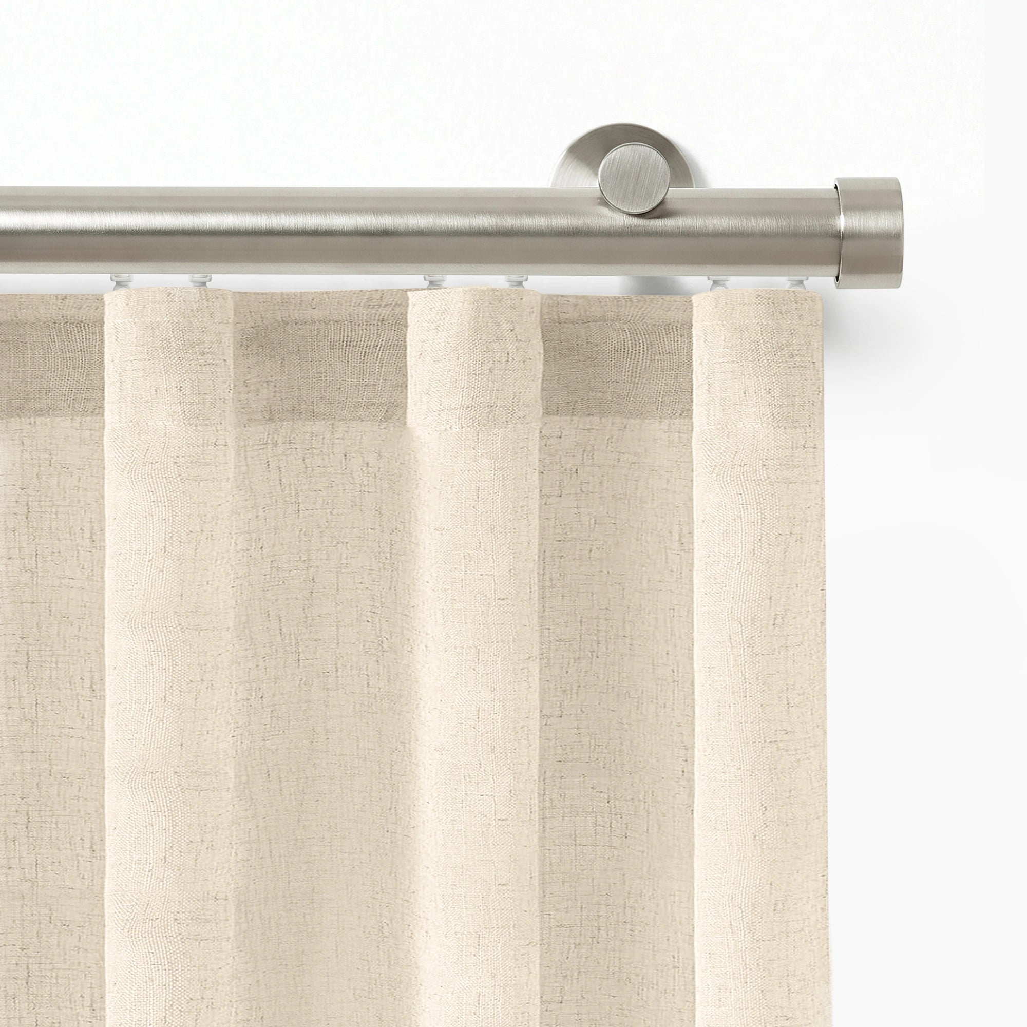 Darian Single Custom Traverse Curtain Rod, custom tailored for a perfect fit
