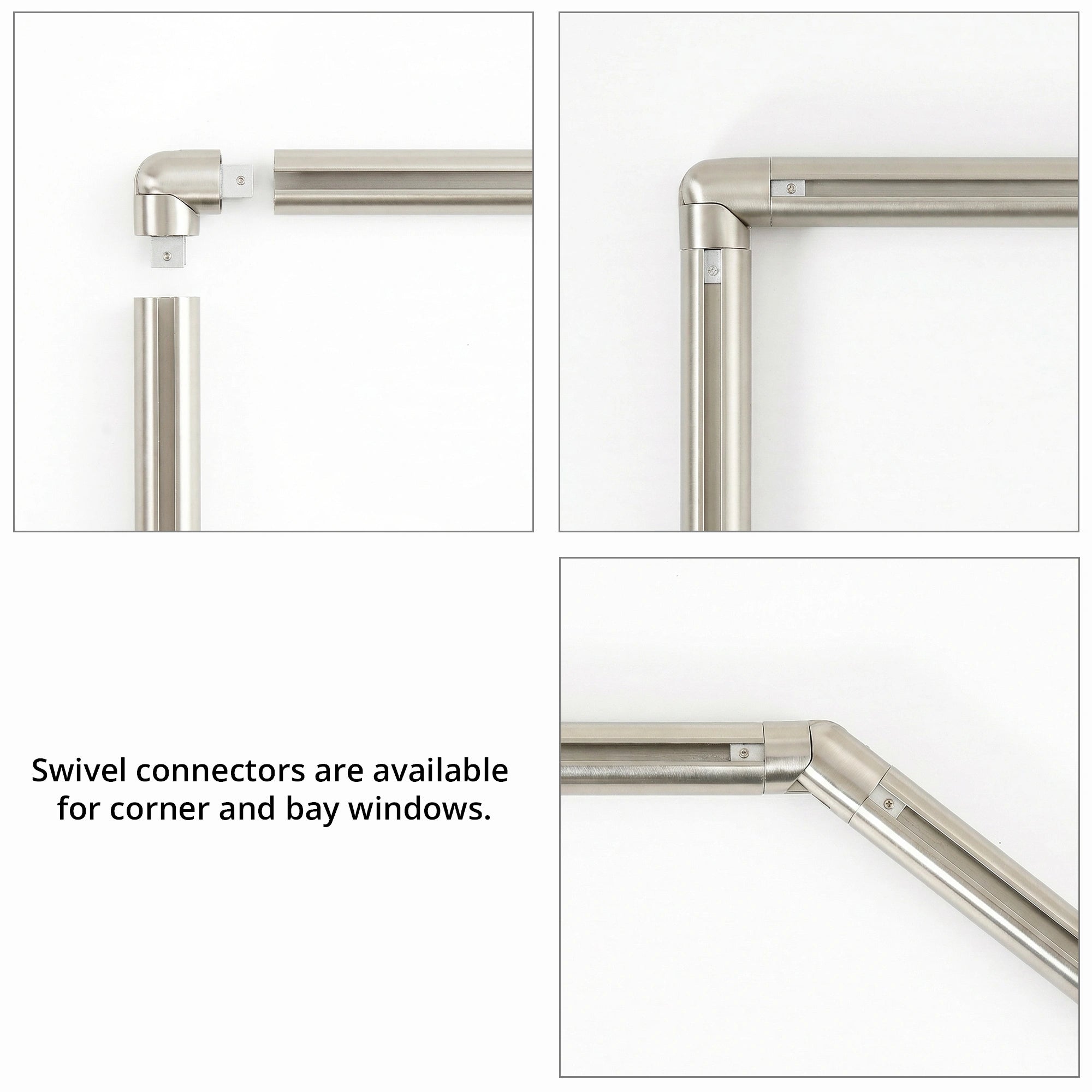 Darian Single Custom Traverse Curtain Rod, custom tailored for a perfect fit