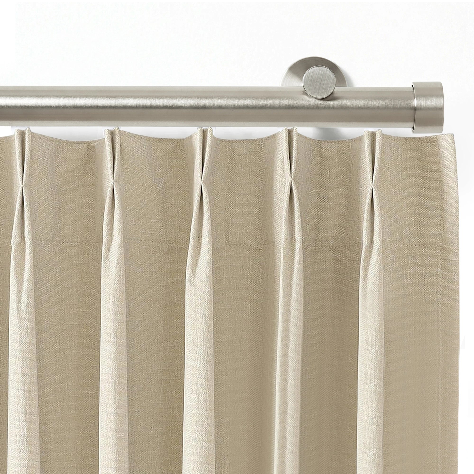 Darian Single Custom Traverse Curtain Rod, custom tailored for a perfect fit