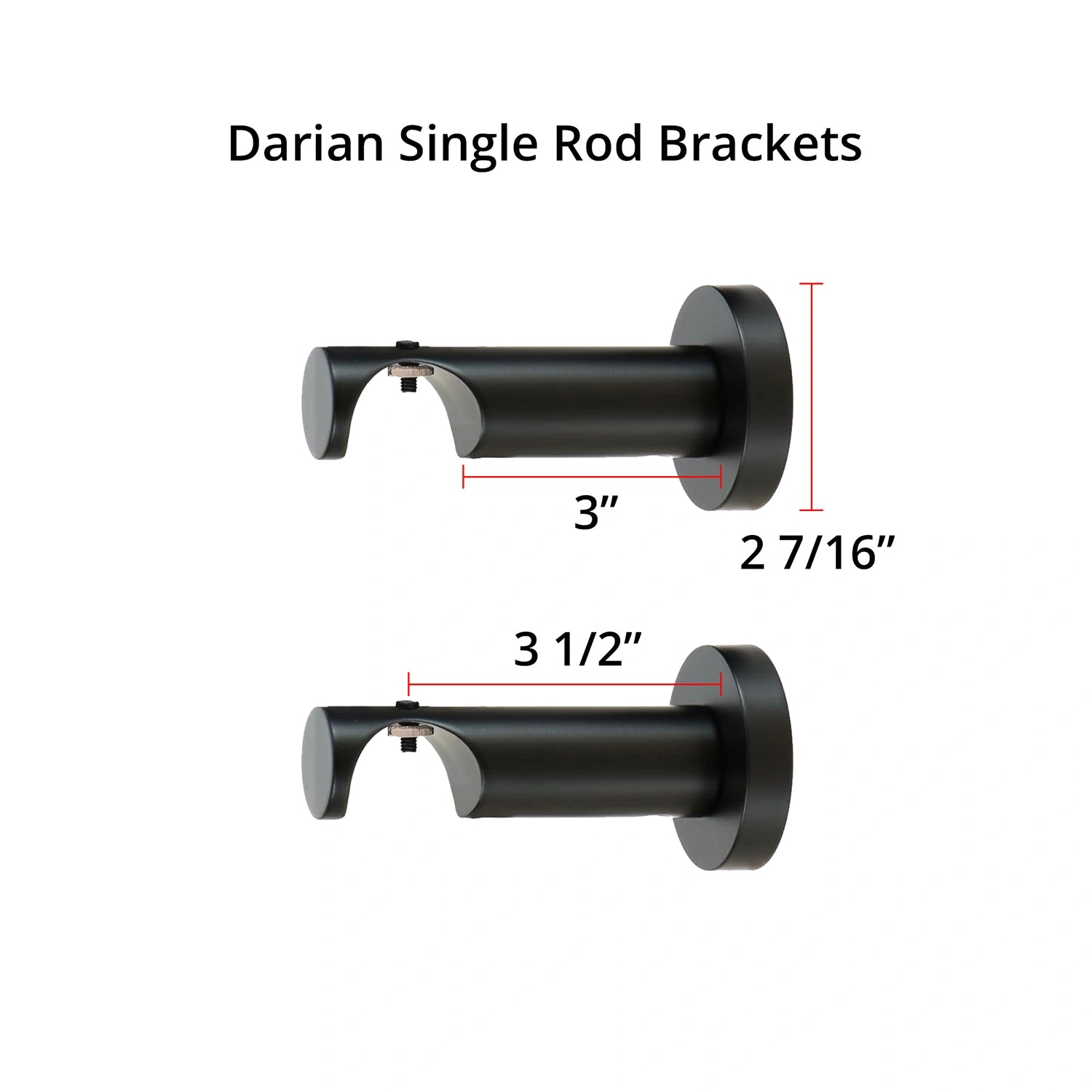 Darian Single Custom Traverse Curtain Rod