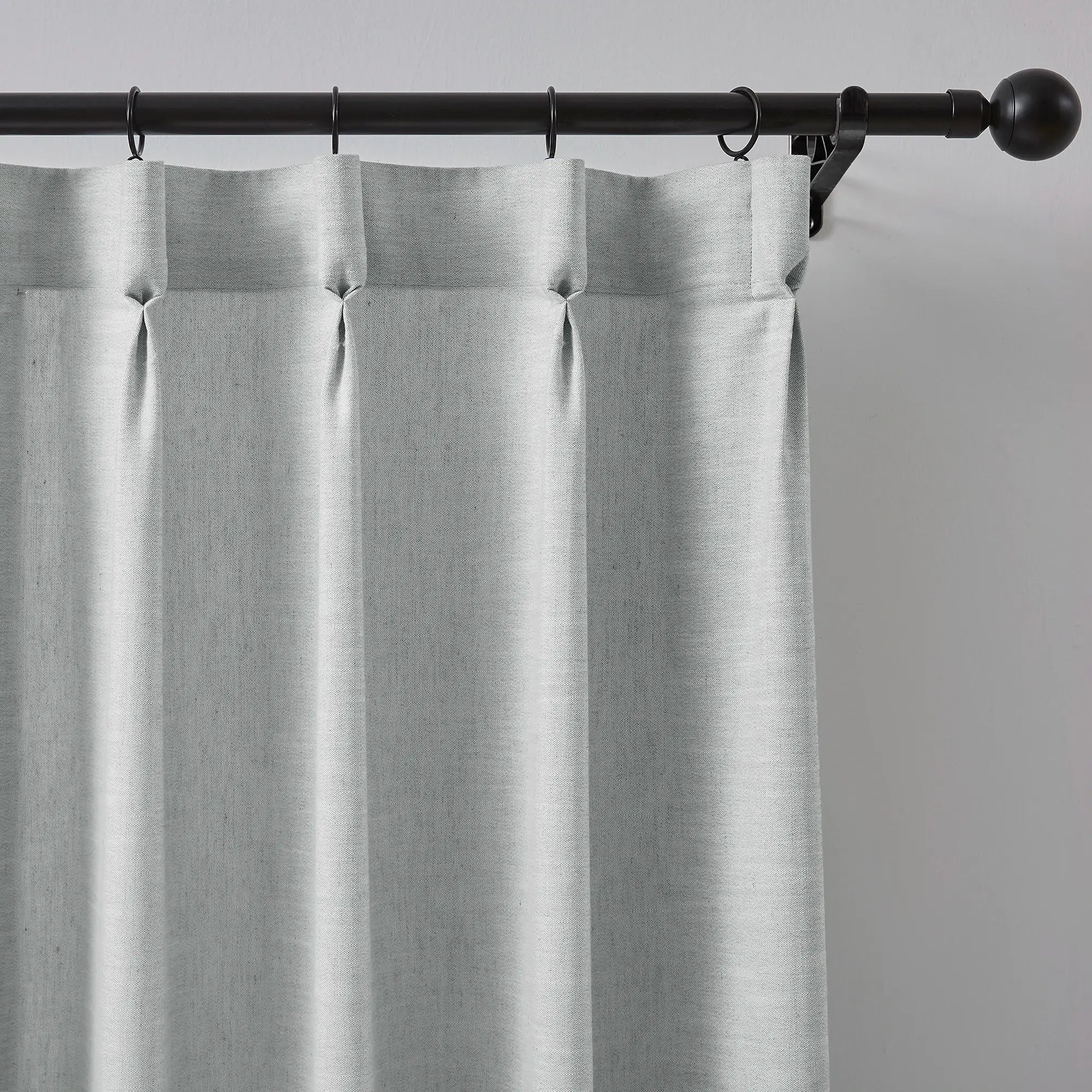 Delsia Premium Linen-Blend Light Filtering Curtains – Natural Slub Texture Drapes for Living Room & Bedroom