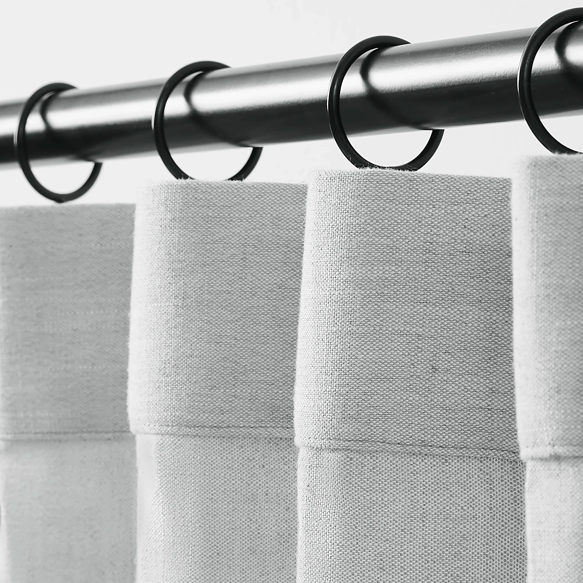 Delsia Premium Linen-Blend Light Filtering Curtains – Natural Slub Texture Drapes for Living Room & Bedroom