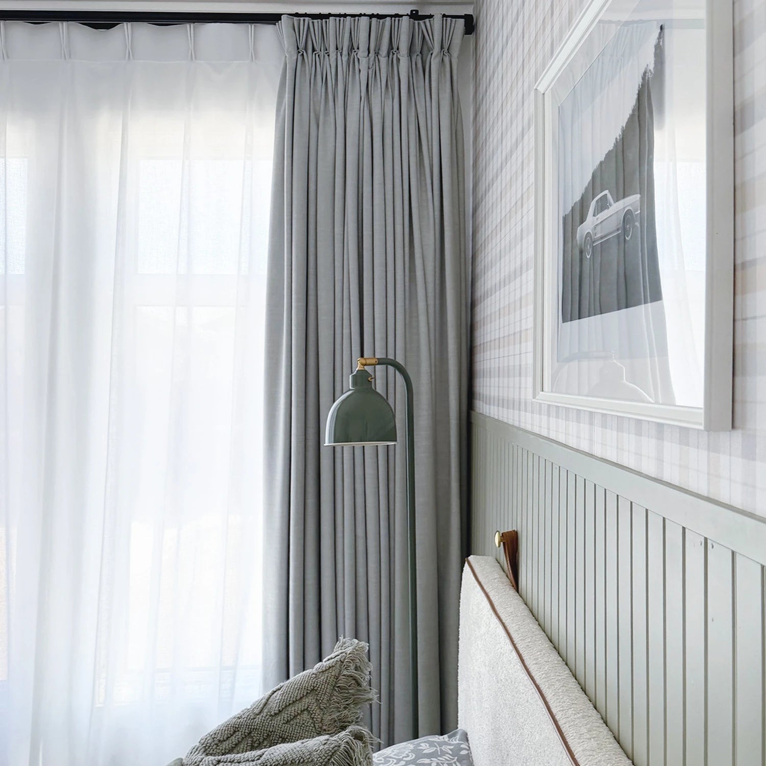 Delsia Premium Linen-Blend Light Filtering Curtains – Natural Slub Texture Drapes for Living Room & Bedroom