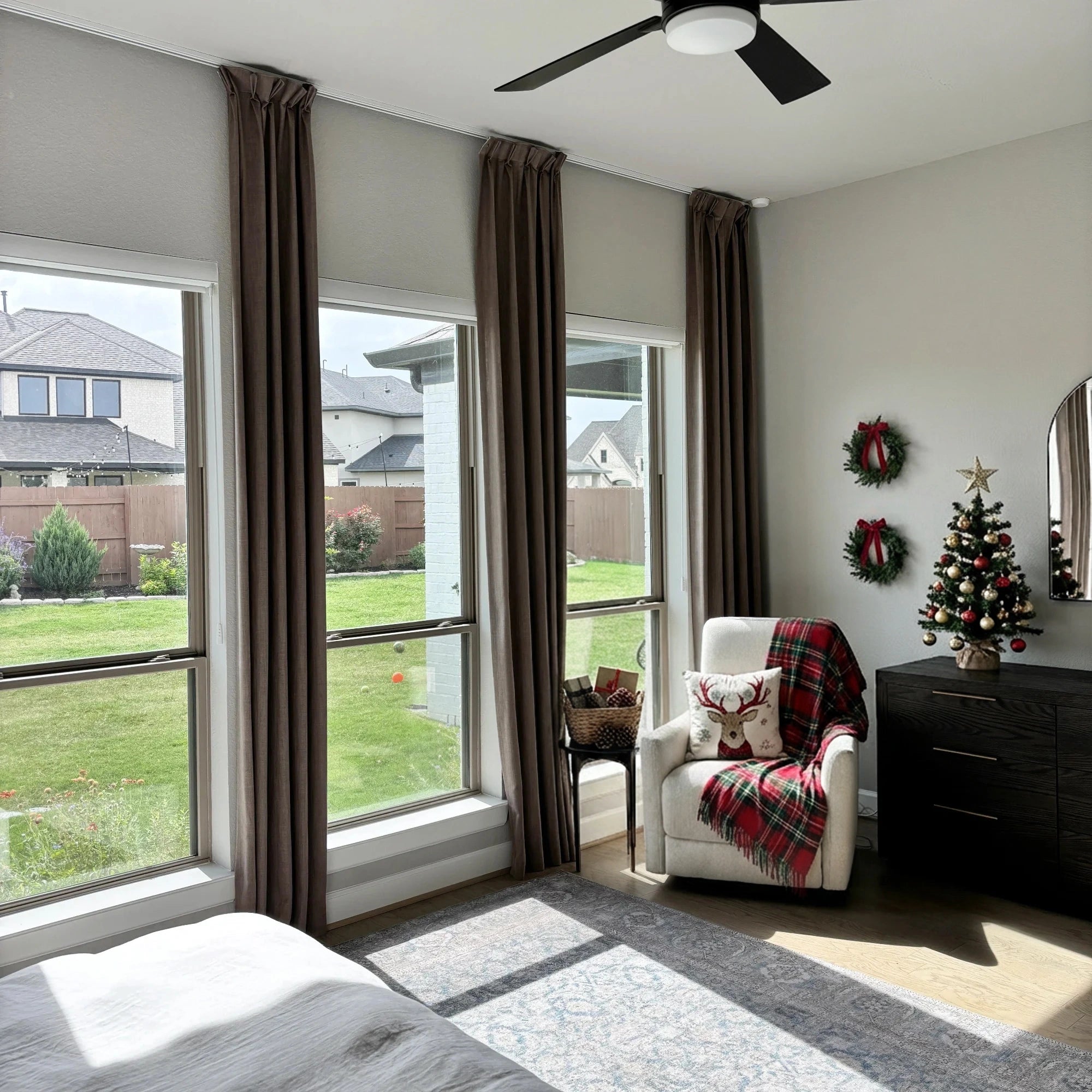 Elara Linen Curtains – Elegant Drapes for Bedroom & Dining Room