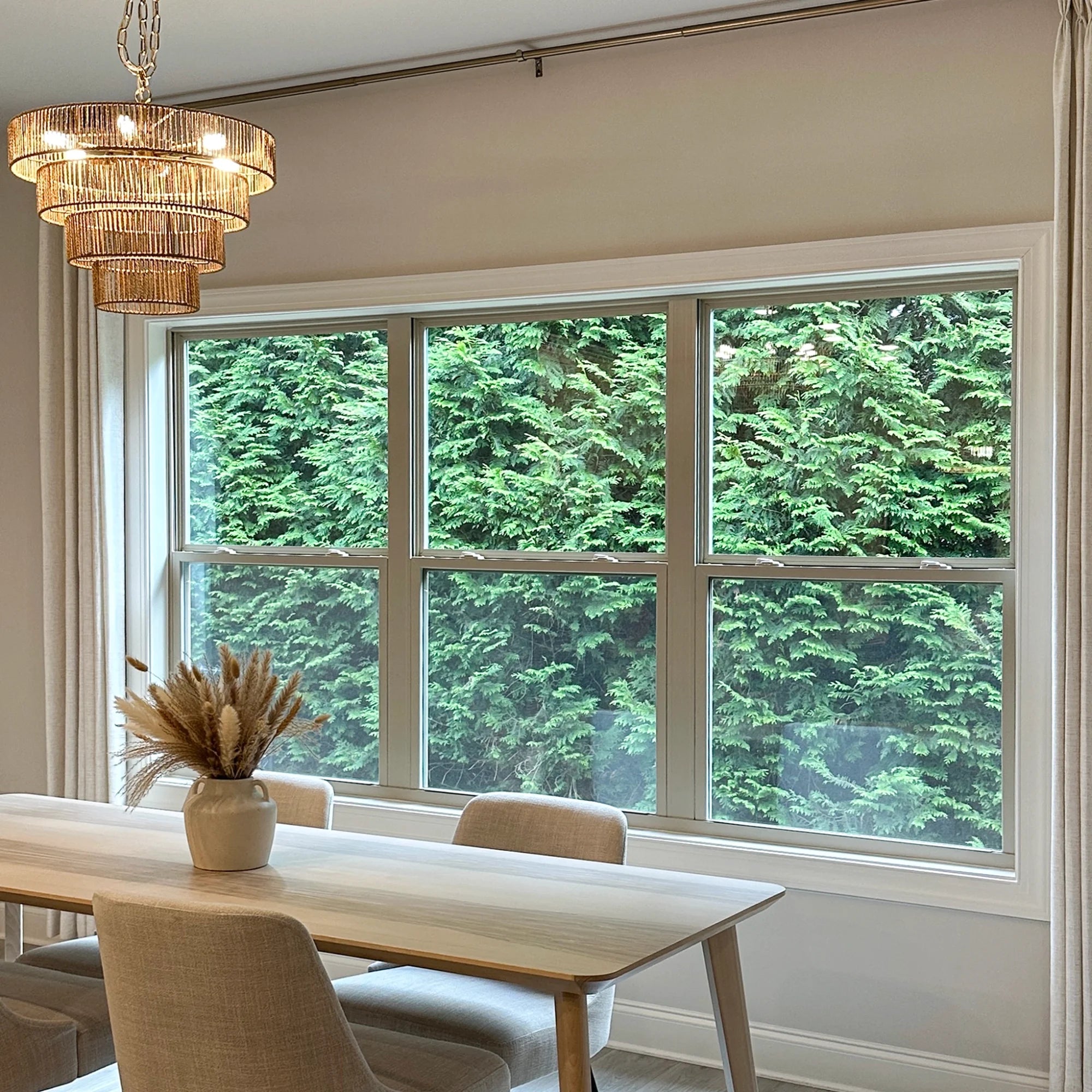 Elara Linen Semi Sheer Curtains – Timeless and Suitable for Dining or Living Rooms