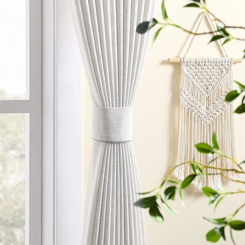 Freshine Elara Linen Blend Curtains for Elegant and Luxurious Drapes in Every Room