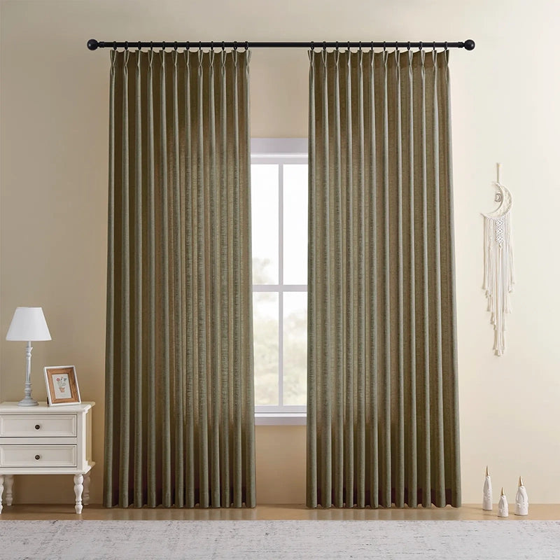 Freshine Elara Linen Blend Curtains for Elegant and Luxurious Drapes in Every Room