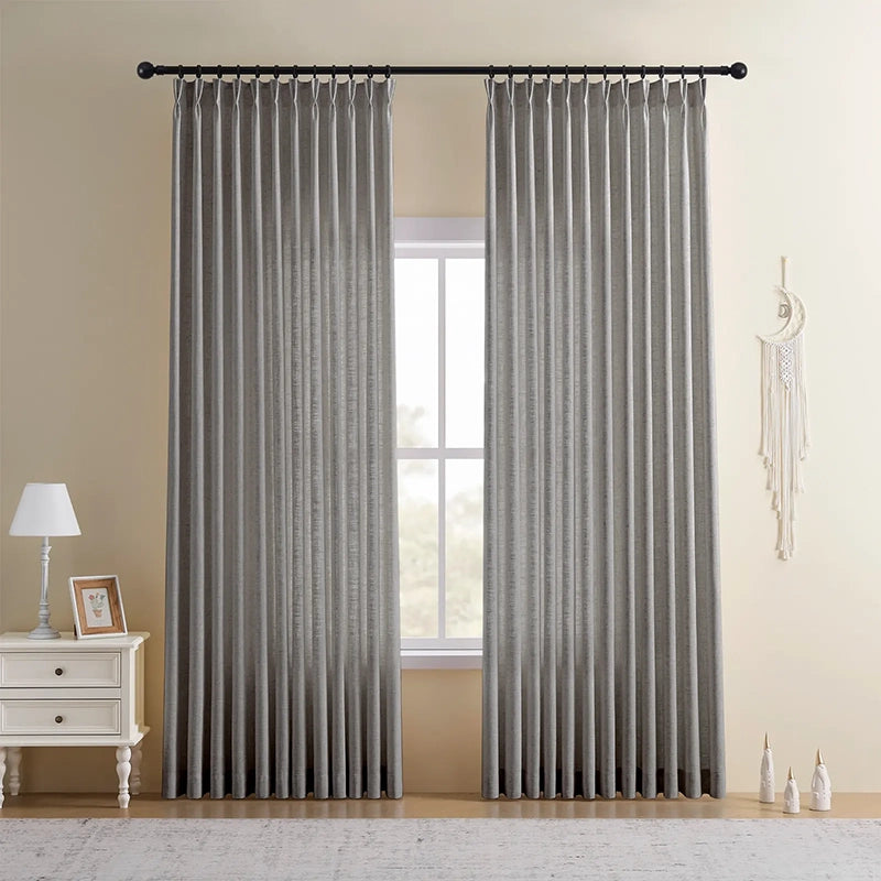 Freshine Elara Linen Blend Curtains for Elegant and Luxurious Drapes in Every Room