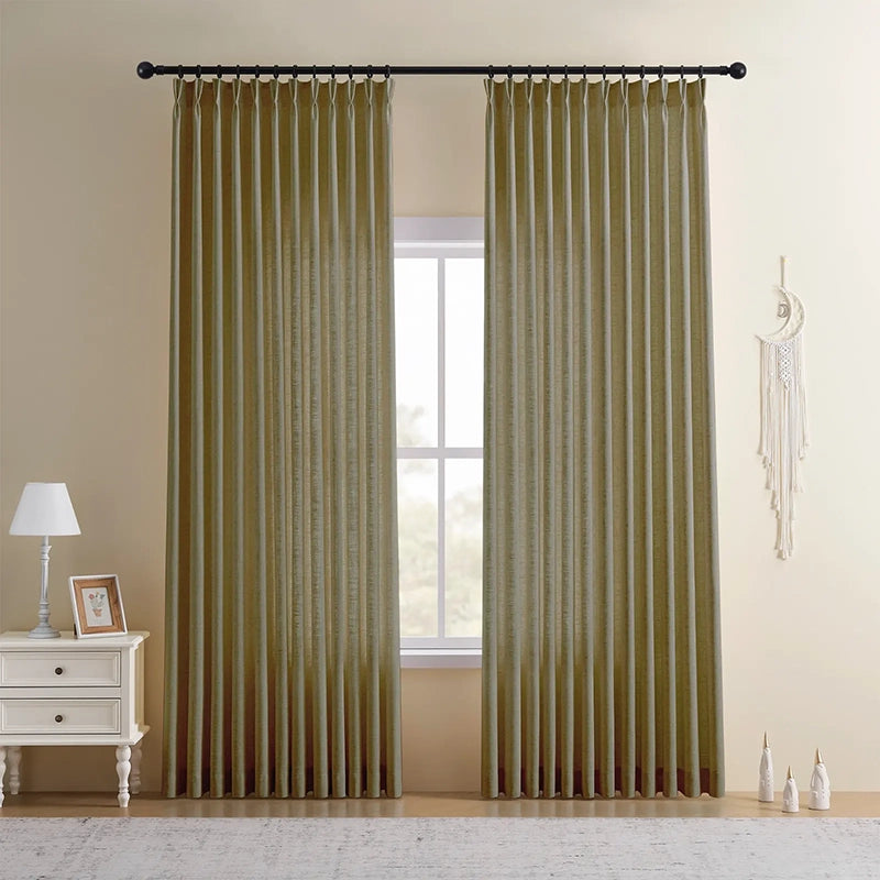 Freshine Elara Linen Blend Curtains for Elegant and Luxurious Drapes in Every Room