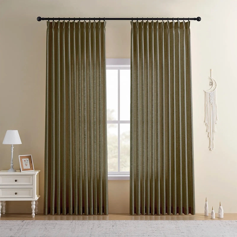 Freshine Elara Linen Blend Curtains for Elegant and Luxurious Drapes in Every Room