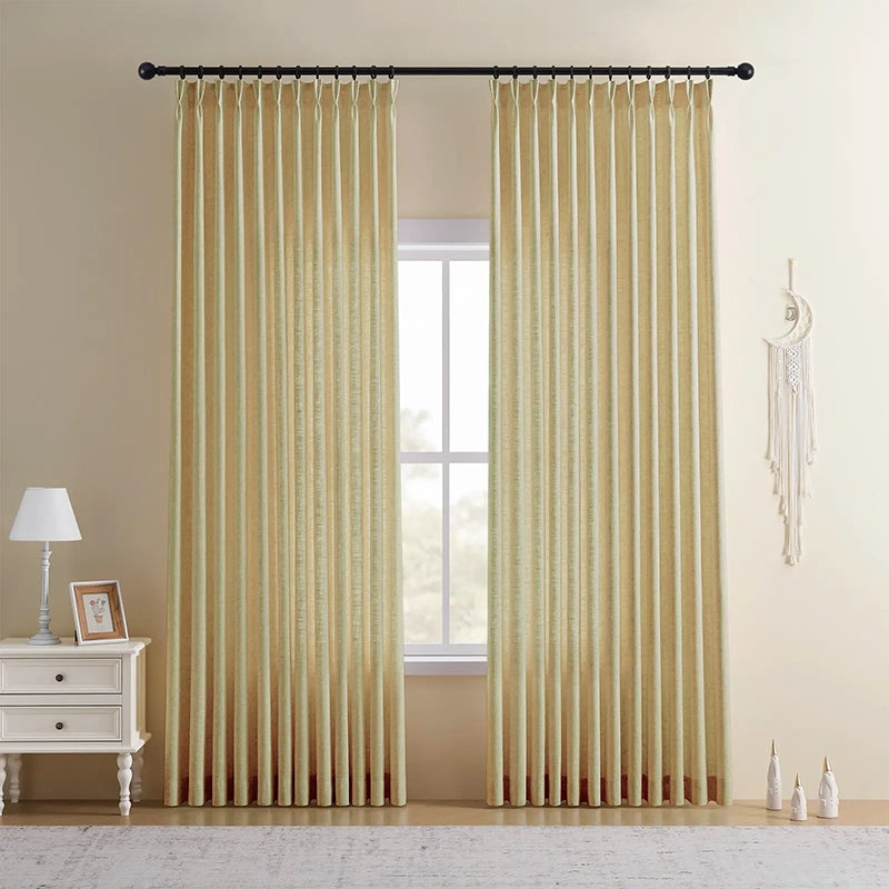 Freshine Elara Linen Blend Curtains for Elegant and Luxurious Drapes in Every Room