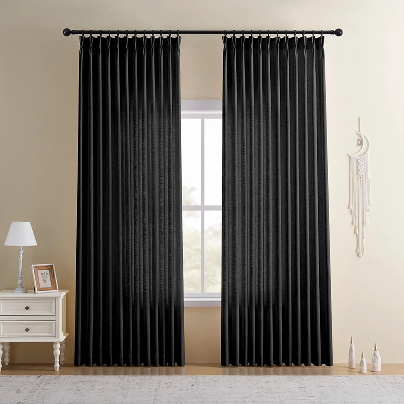 Freshine Elara Linen Blend Curtains for Elegant and Luxurious Drapes in Every Room