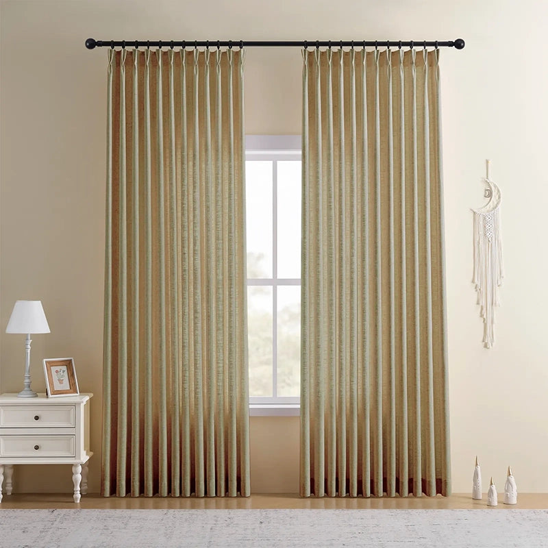 Freshine Elara Linen Blend Curtains for Elegant and Luxurious Drapes in Every Room