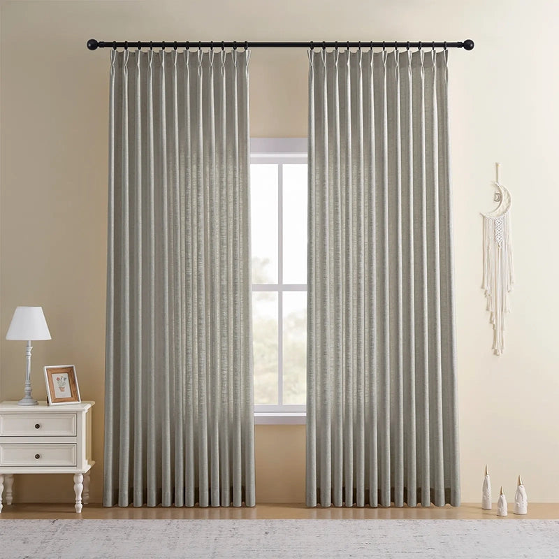 Freshine Elara Linen Blend Curtains for Elegant and Luxurious Drapes in Every Room