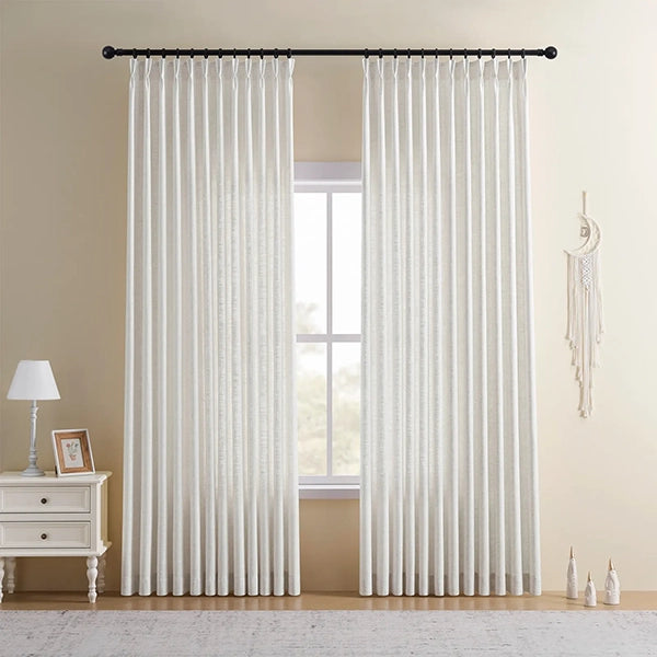 Freshine Elara Linen Blend Curtains for Elegant and Luxurious Drapes in Every Room