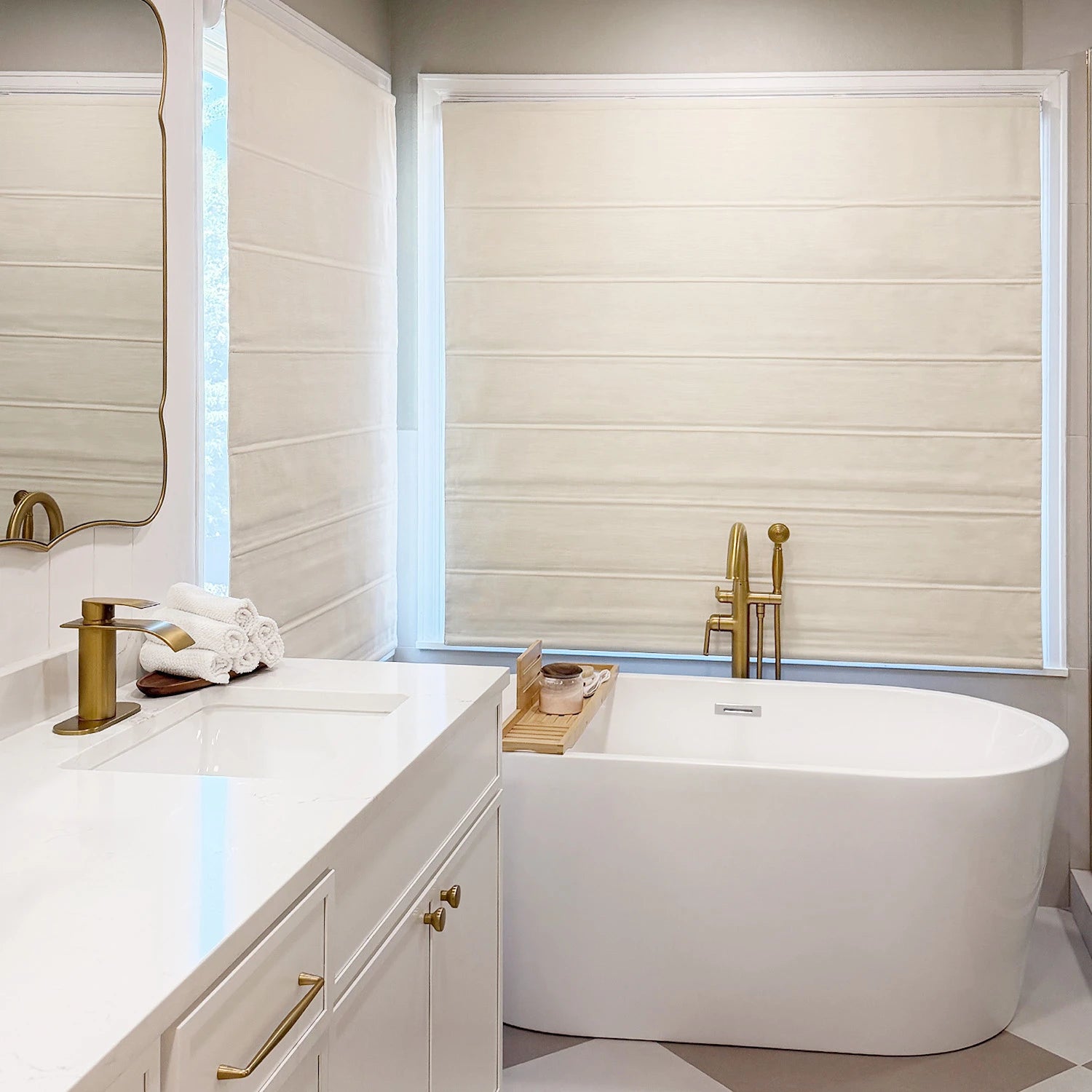 Elowen Smart Motorized Heavyweight Roman Shades