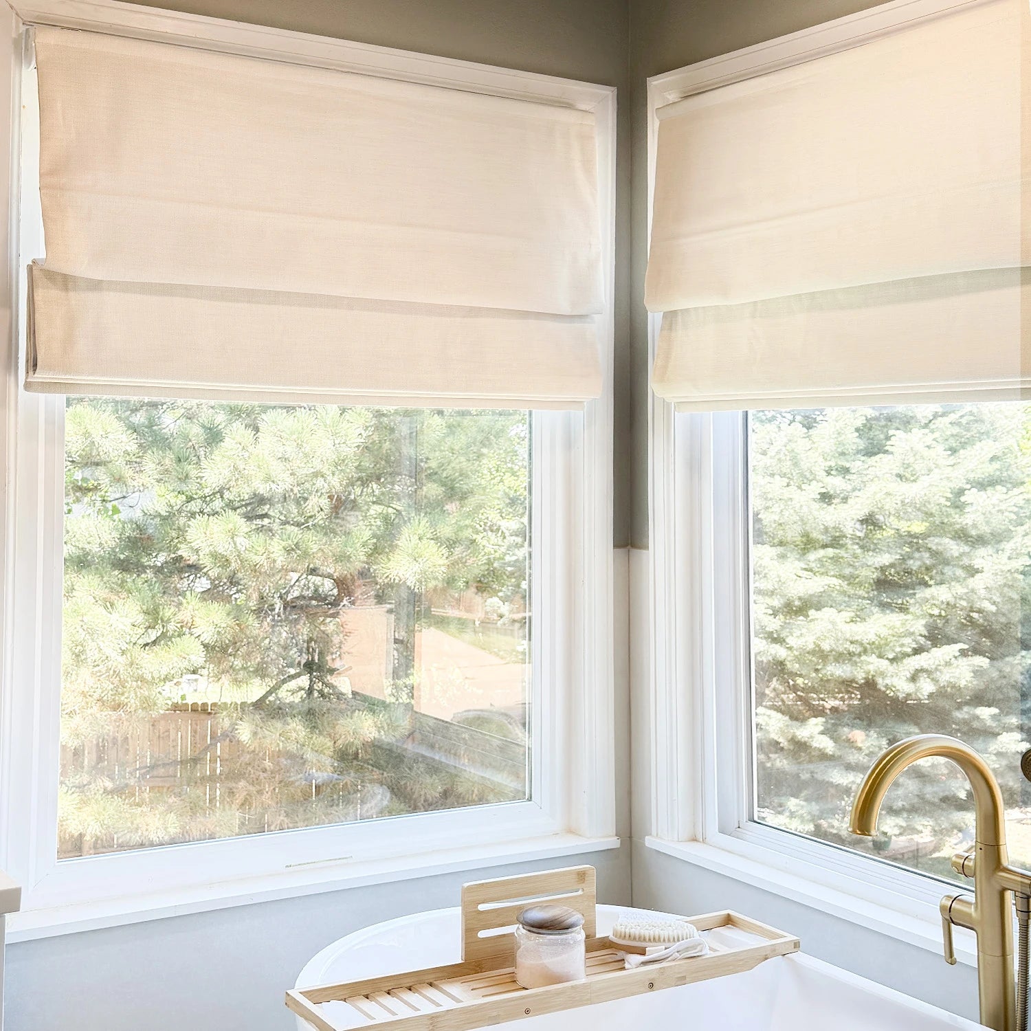 Elowen Smart Motorized Heavyweight Roman Shades