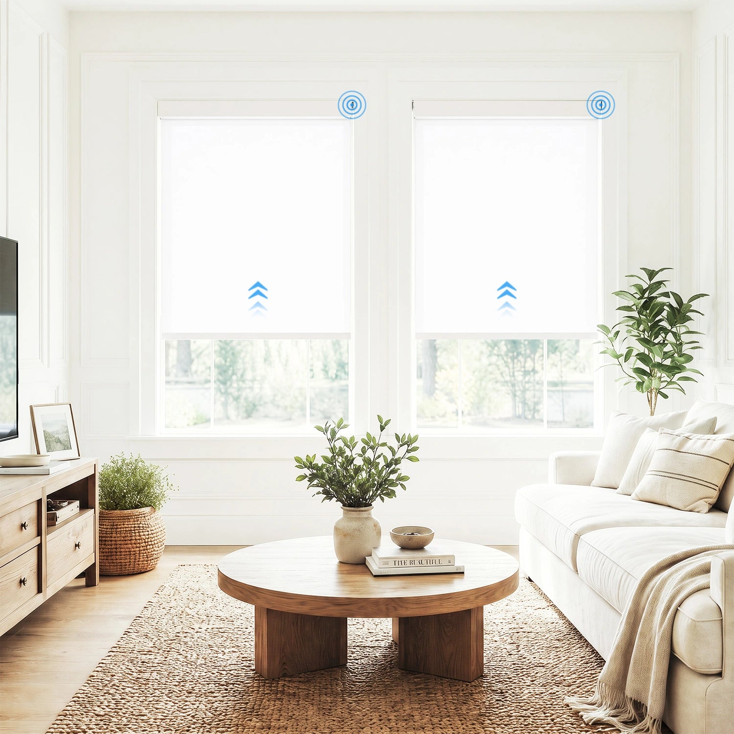 Elyna Smart Motorized 60% Light Filtering Roller Shades