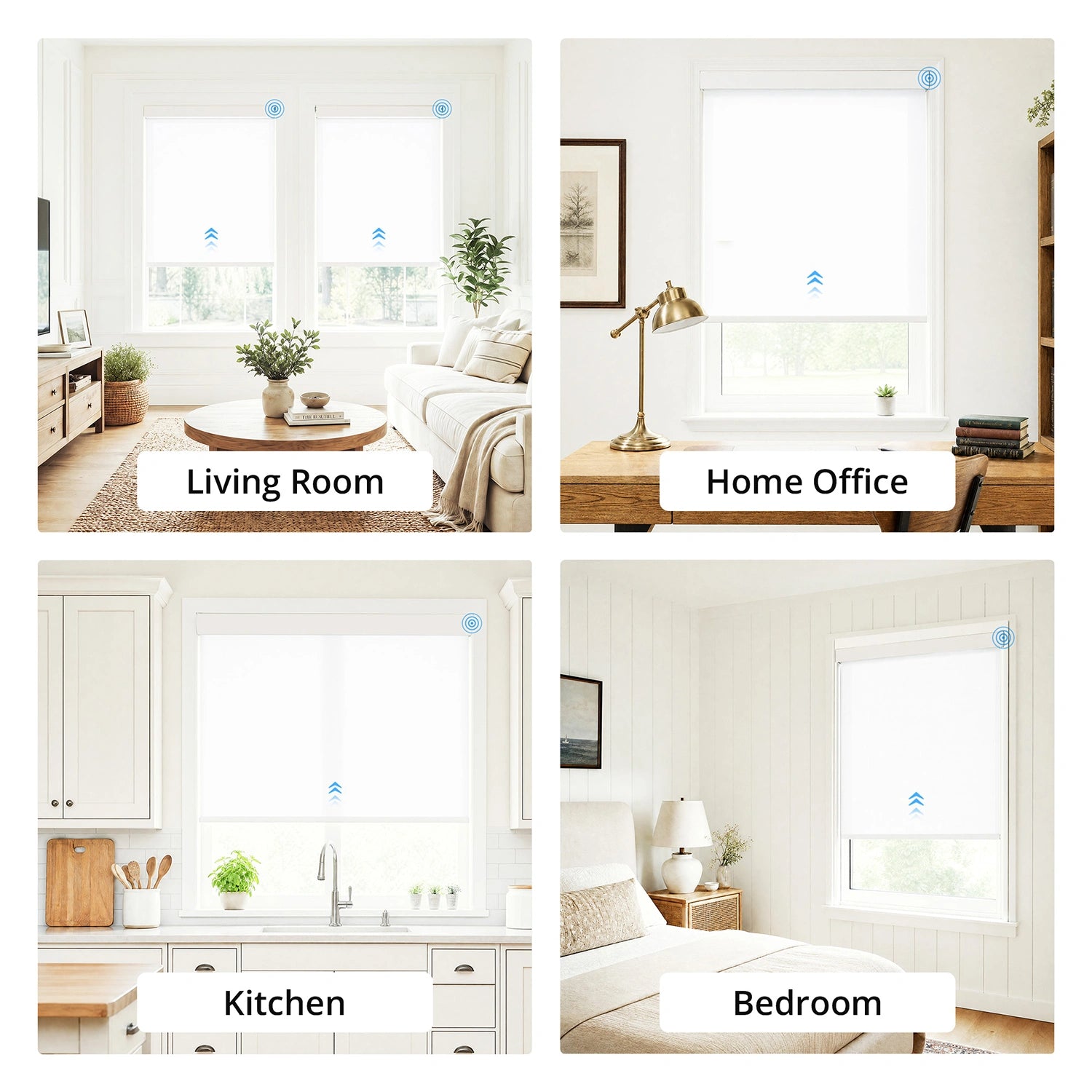 Elyna Smart Motorized 60% Light Filtering Roller Shades