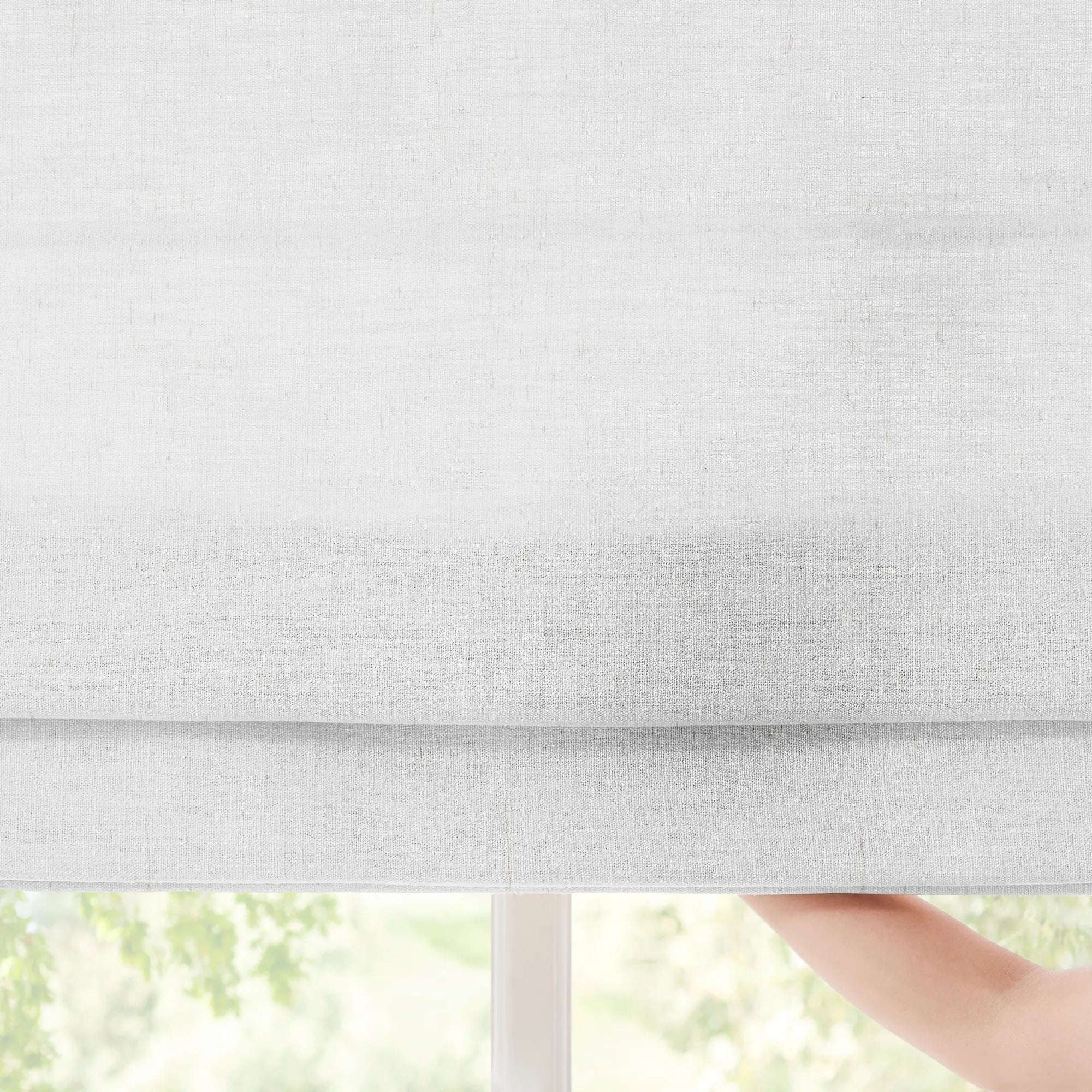 Emilia cotton roman shades model 1908-1 scene 3 showcasing window curtain design