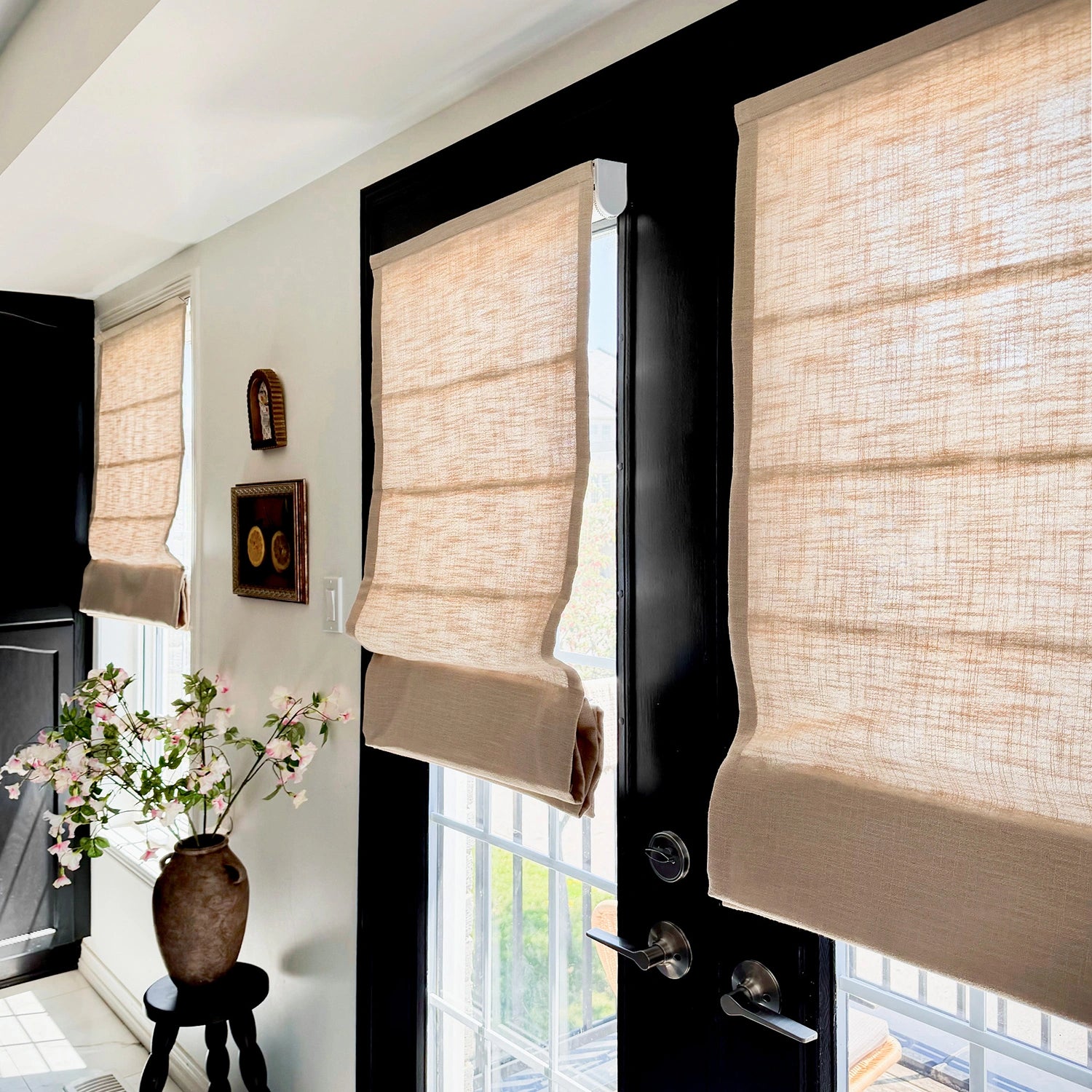 Emilia Smart Motorized Cotton Roman Shades