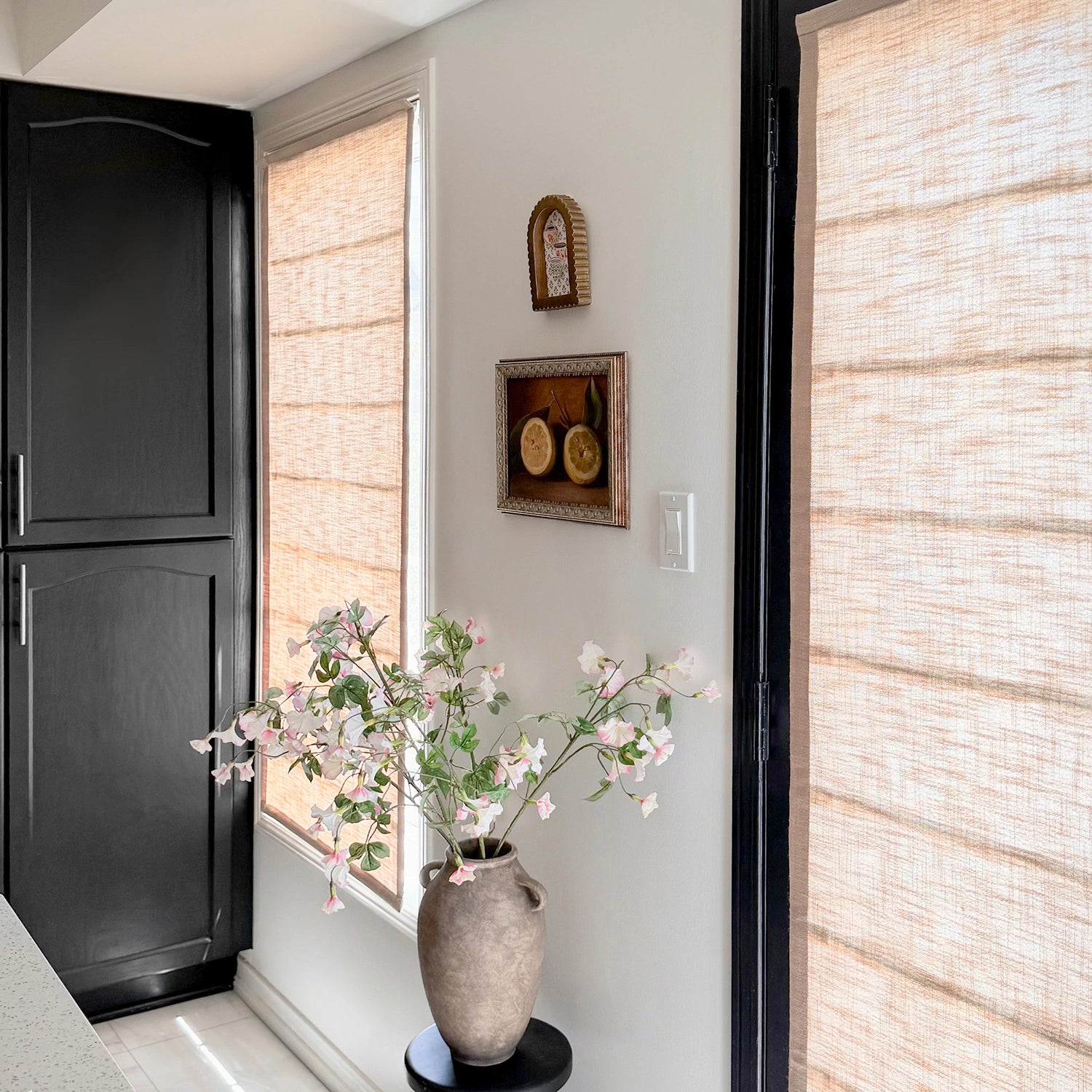 Emilia Smart Motorized Cotton Roman Shades