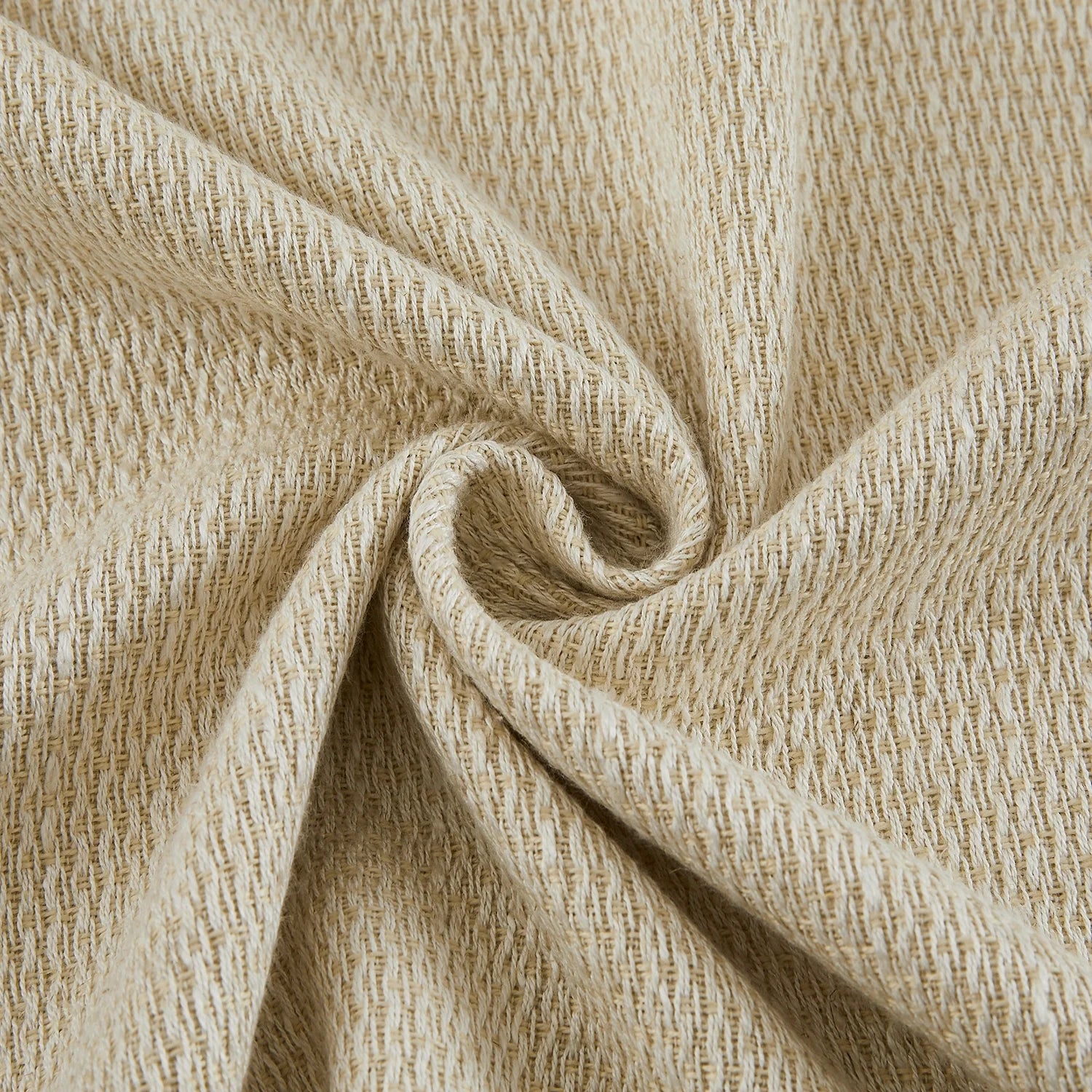 Esmira Woven Texture Cotton-Linen Blend Drapes