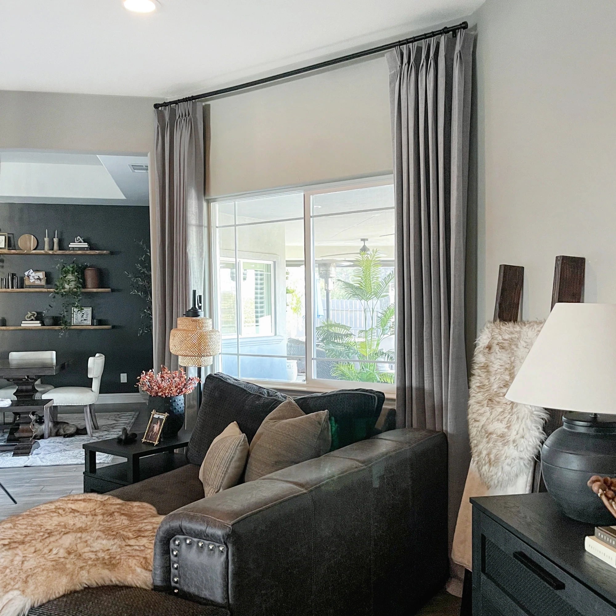 Faye 8011-14-3 100% blackout drapery with superior light control for complete room darkening