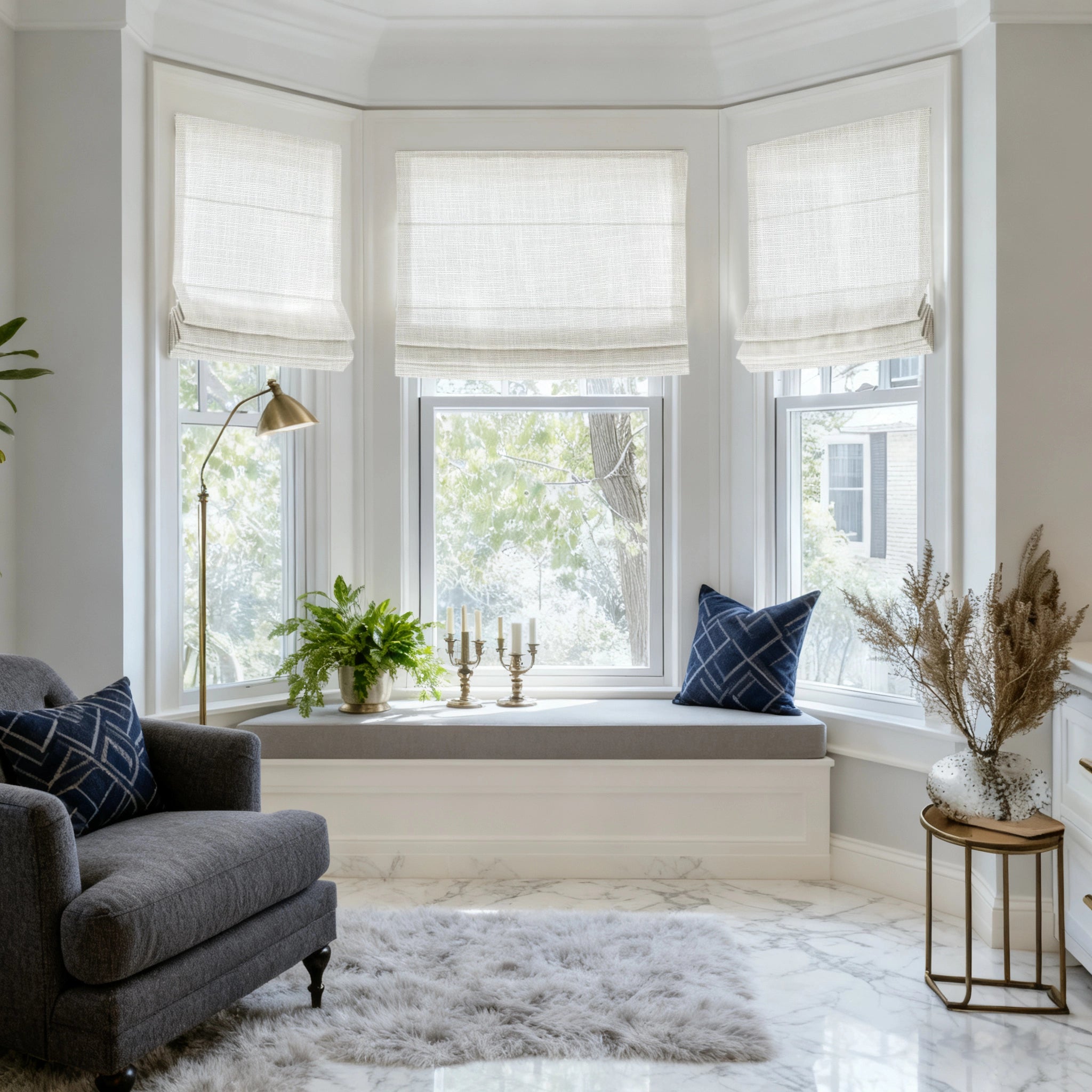 Fiora Cotton Roman Shades