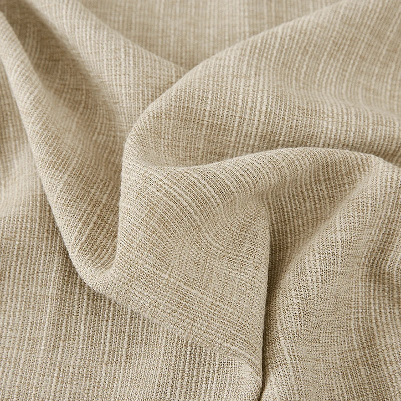 Freshine Fiora Cotton Blend Linen Look Curtains for Elegant and Light-Blocking Drapes in Every Room