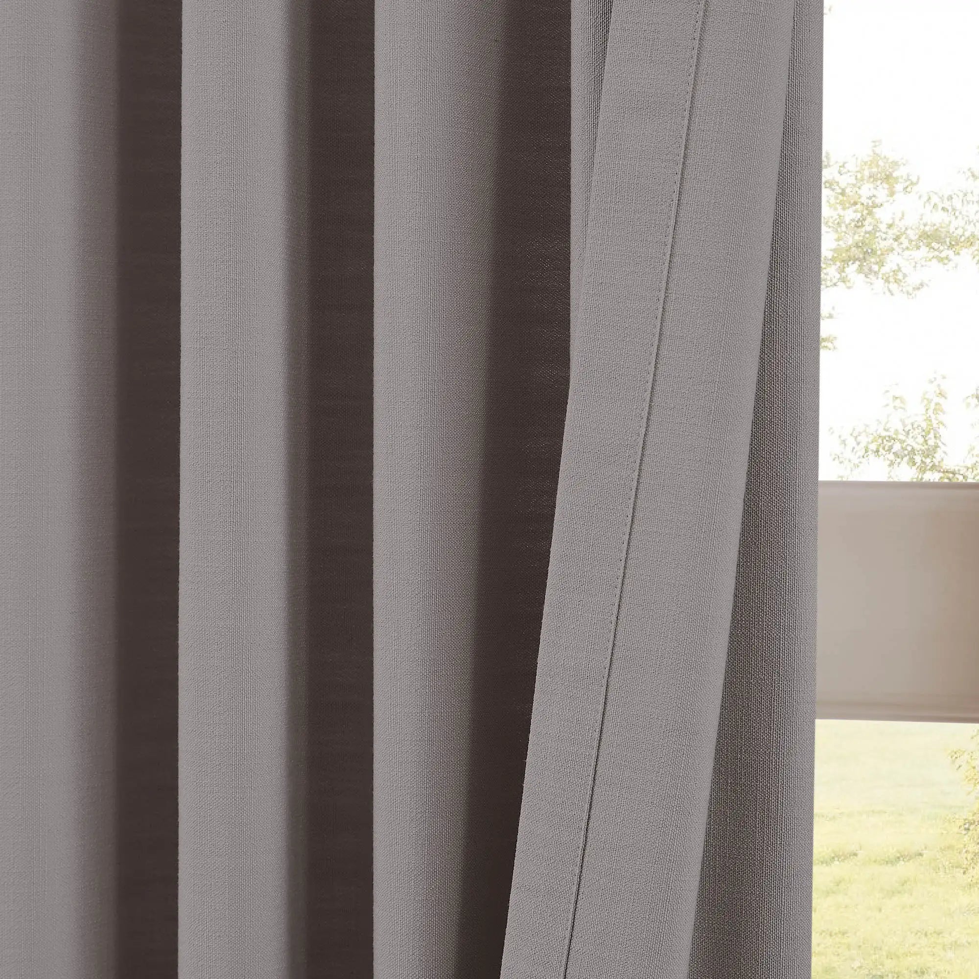 Ilythra cotton-linen light filtering layered double-layer curtain set model 608-8 scene 4 showcasing window curtains