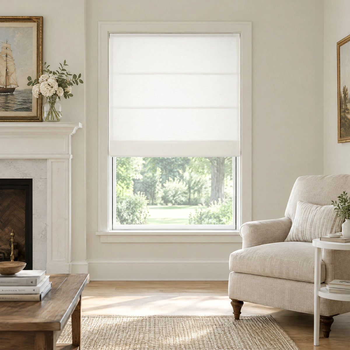 Ilythra Cotton Linen Roman Shades – Soft Textured Elegance