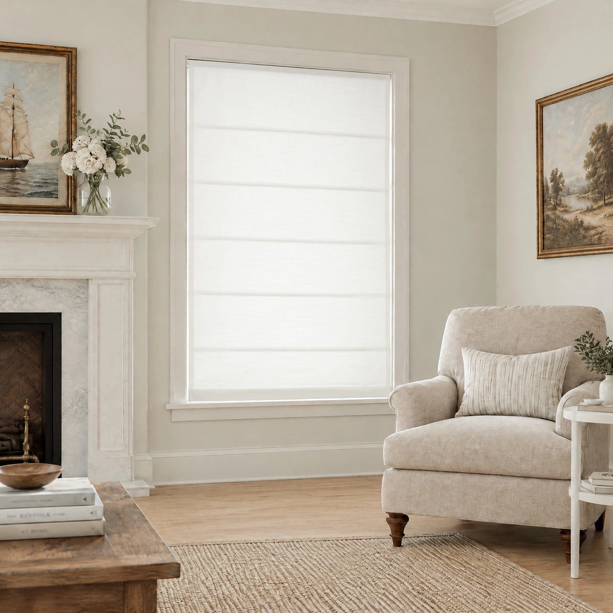 Ilythra Cotton Linen Roman Shades – Soft Textured Elegance