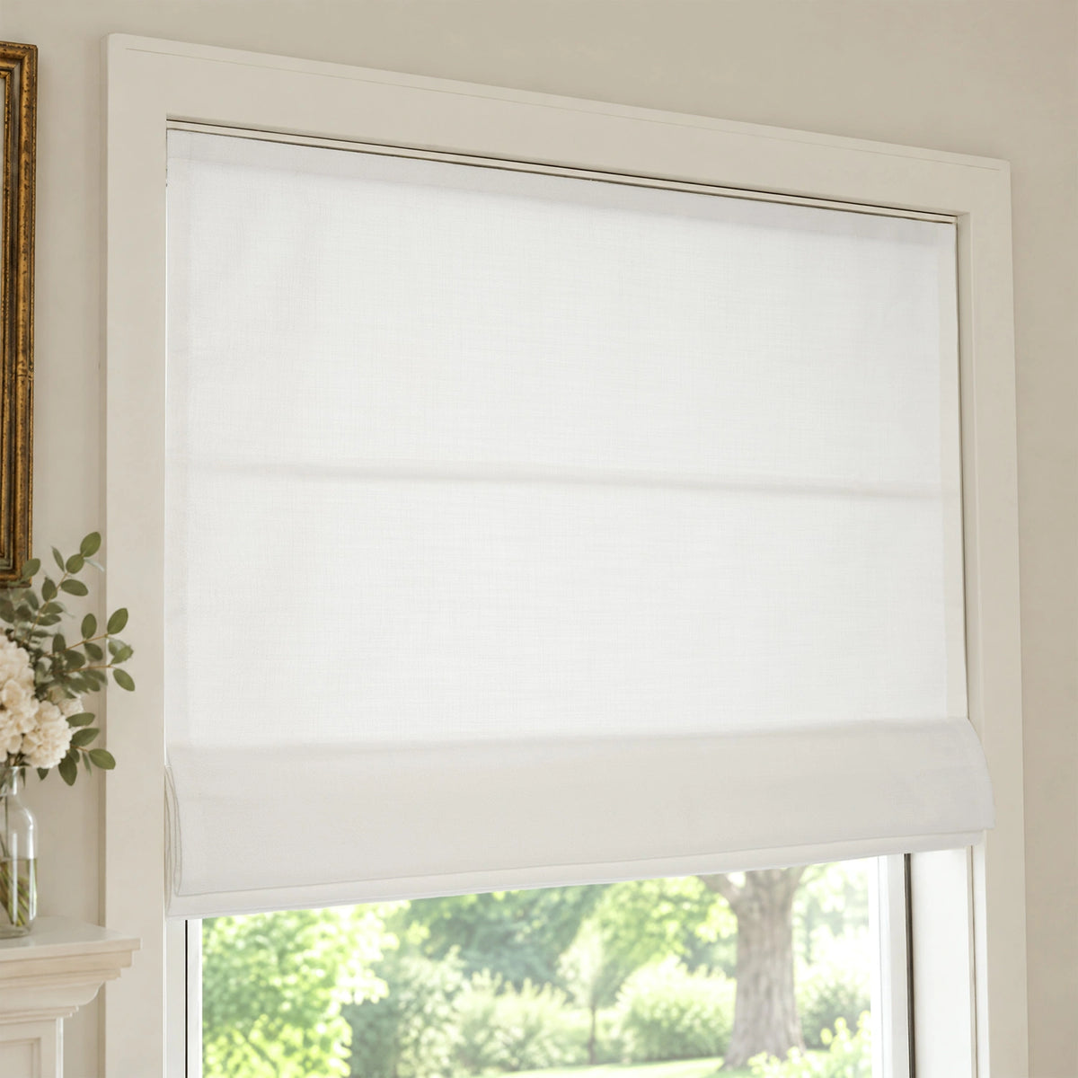 Ilythra Cotton Linen Roman Shades – Soft Textured Elegance