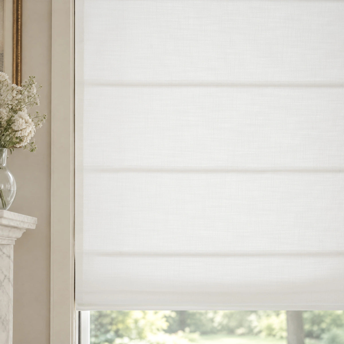 Ilythra Cotton Linen Roman Shades – Soft Textured Elegance