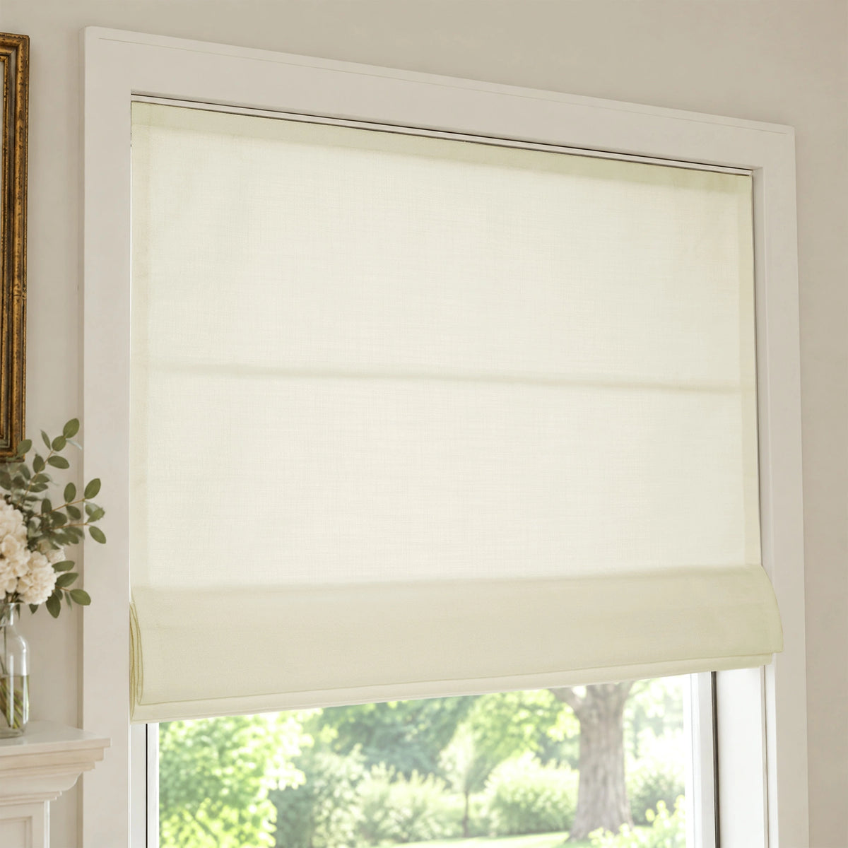 Ilythra Cotton Linen Roman Shades – Soft Textured Elegance