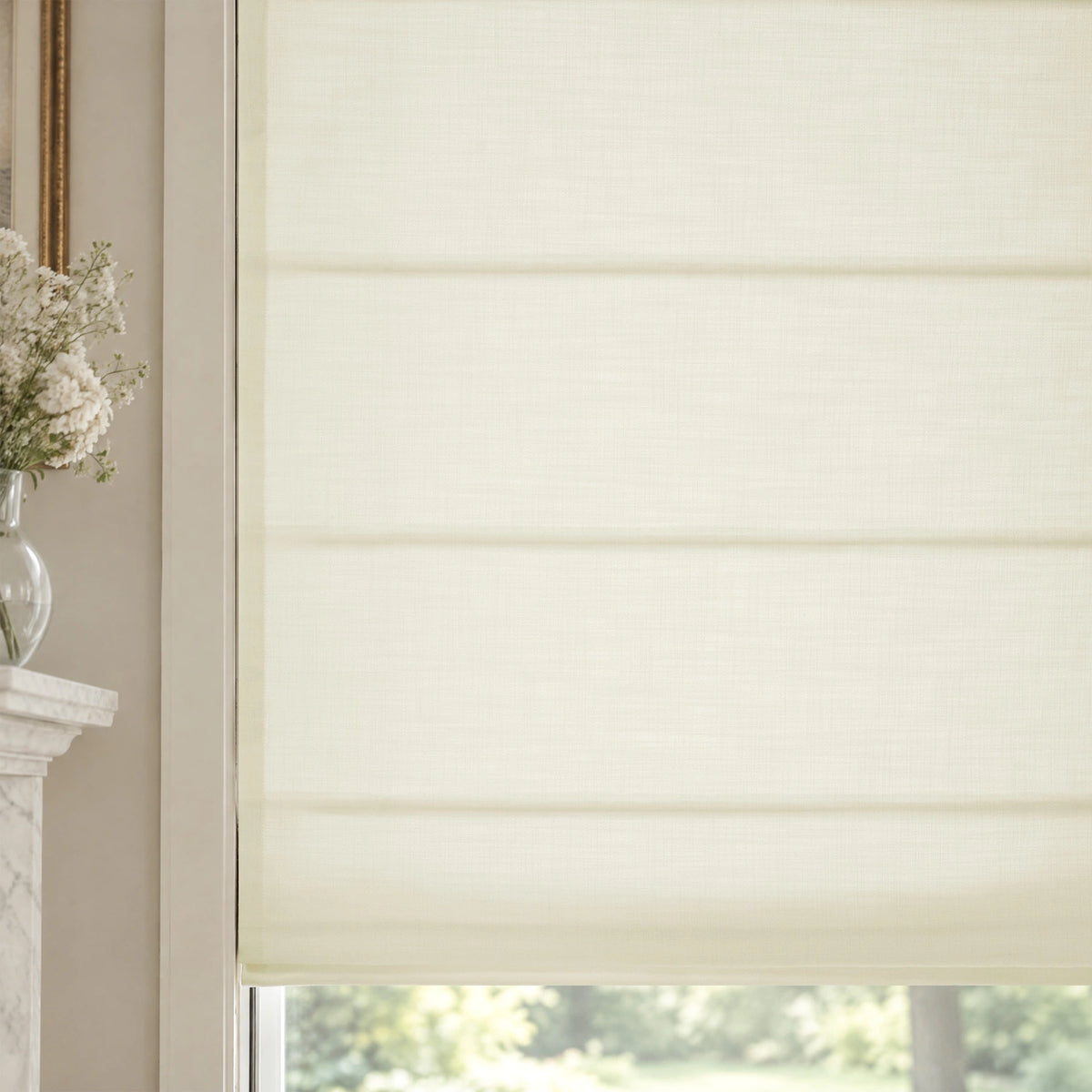 Ilythra Cotton Linen Roman Shades – Soft Textured Elegance