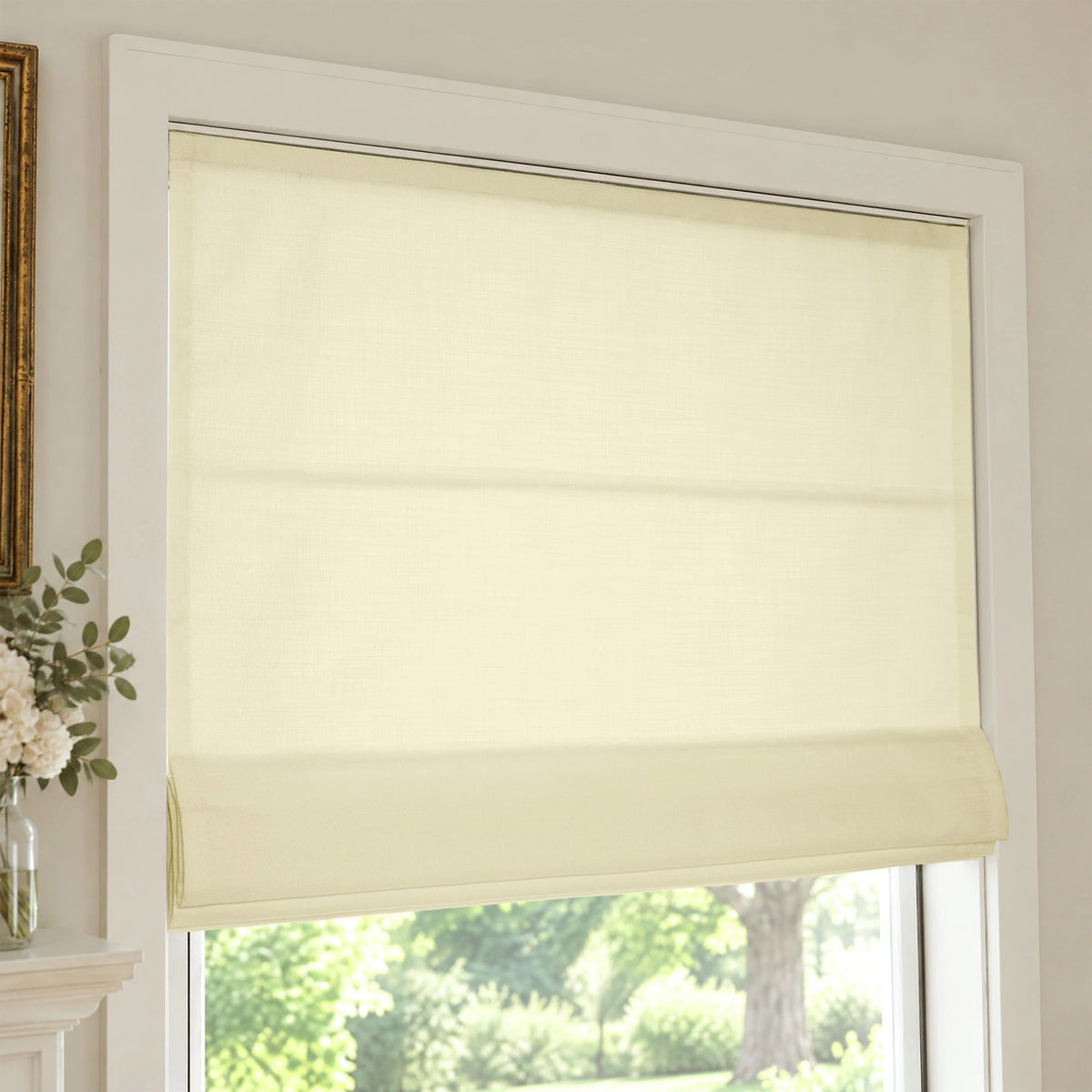 Ilythra Cotton Linen Roman Shades – Soft Textured Elegance