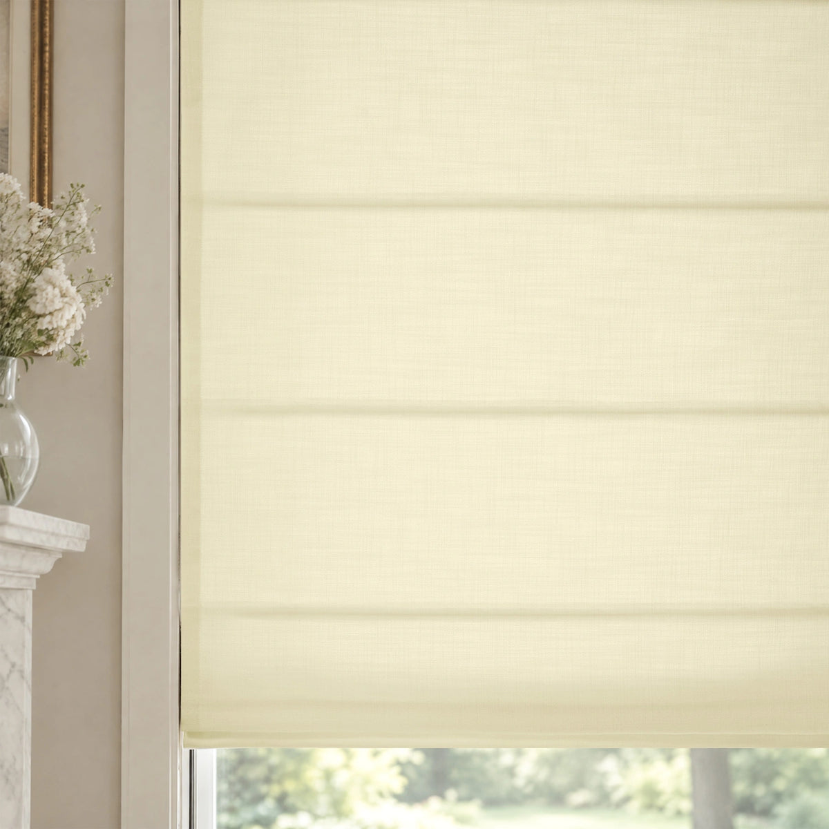 Ilythra Cotton Linen Roman Shades – Soft Textured Elegance