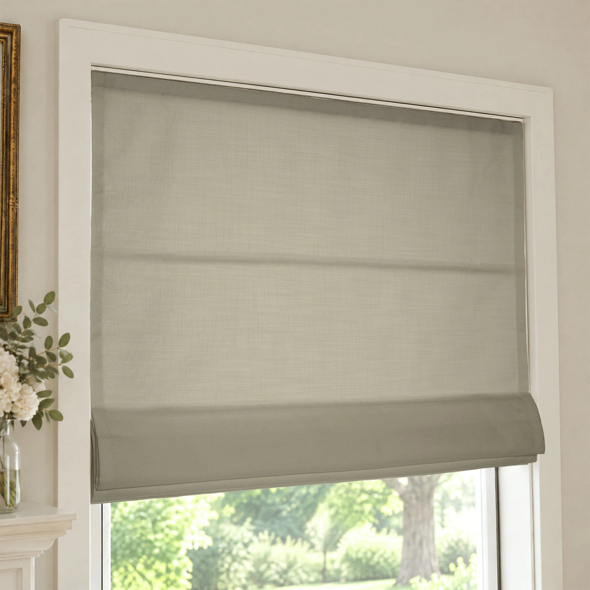 Ilythra Cotton Linen Roman Shades – Soft Textured Elegance
